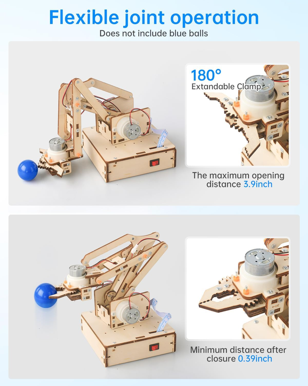 Robot Arm Kits, Robotics for Kids Ages 8-12 14-16 STEM Toys, DIY Science Experim