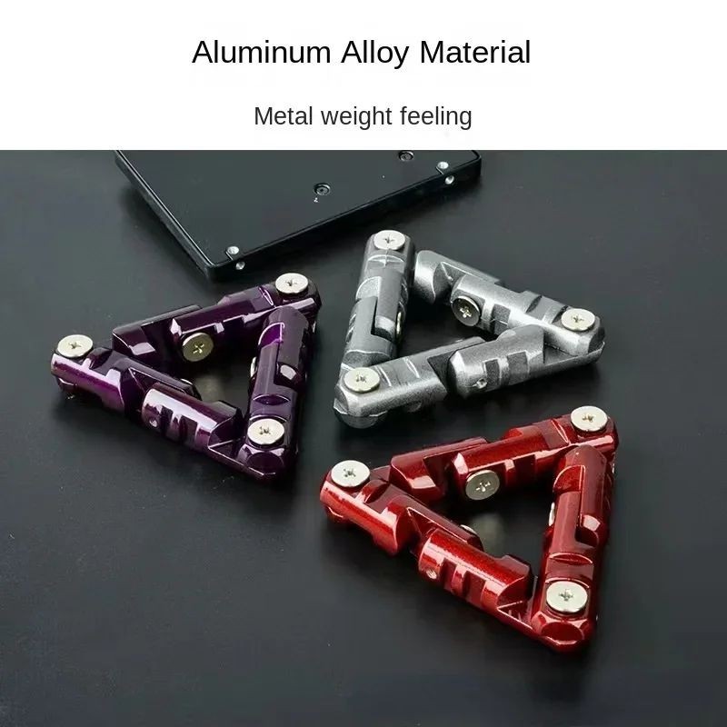 Infinite Flip Chain Fidget Toy – Metal Alloy Stress Relief Desk Bracelet for Adu