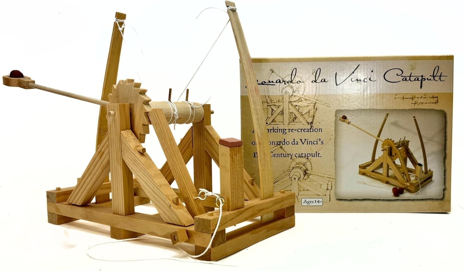 Interactive Da Vinci Catapult Engineering Model Kit: Perfect STEM Toy for Kids