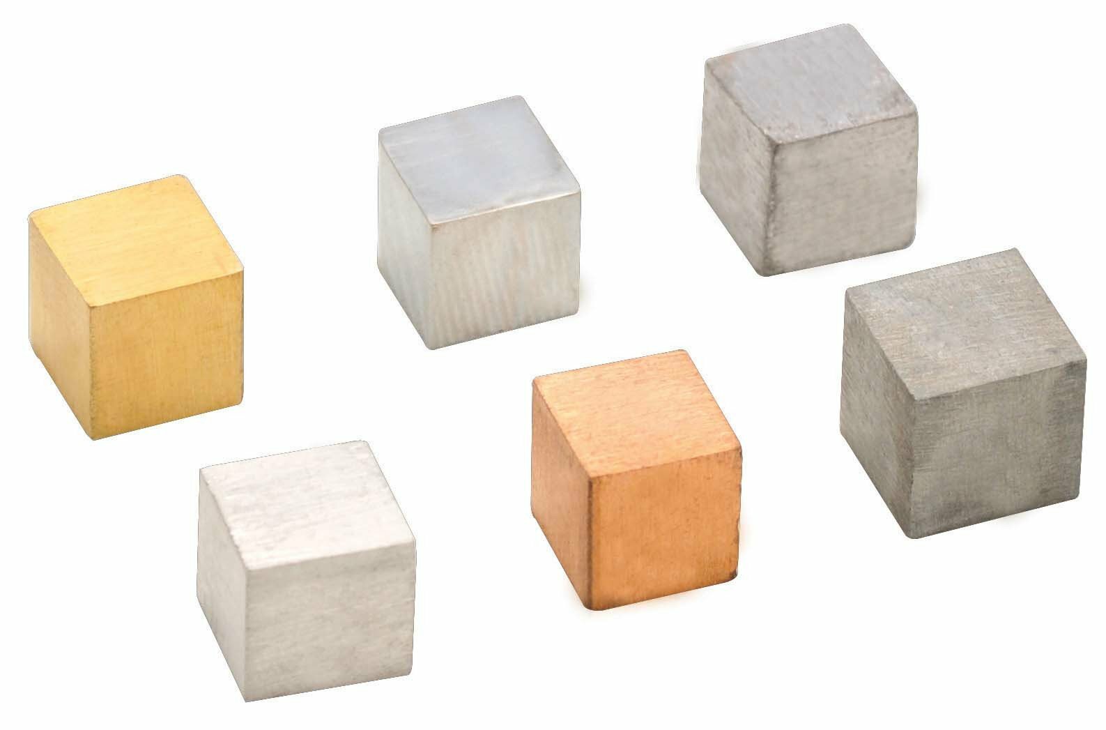 Density Cubes Set – 6 Metals – For Density Investigation – Eisco Labs