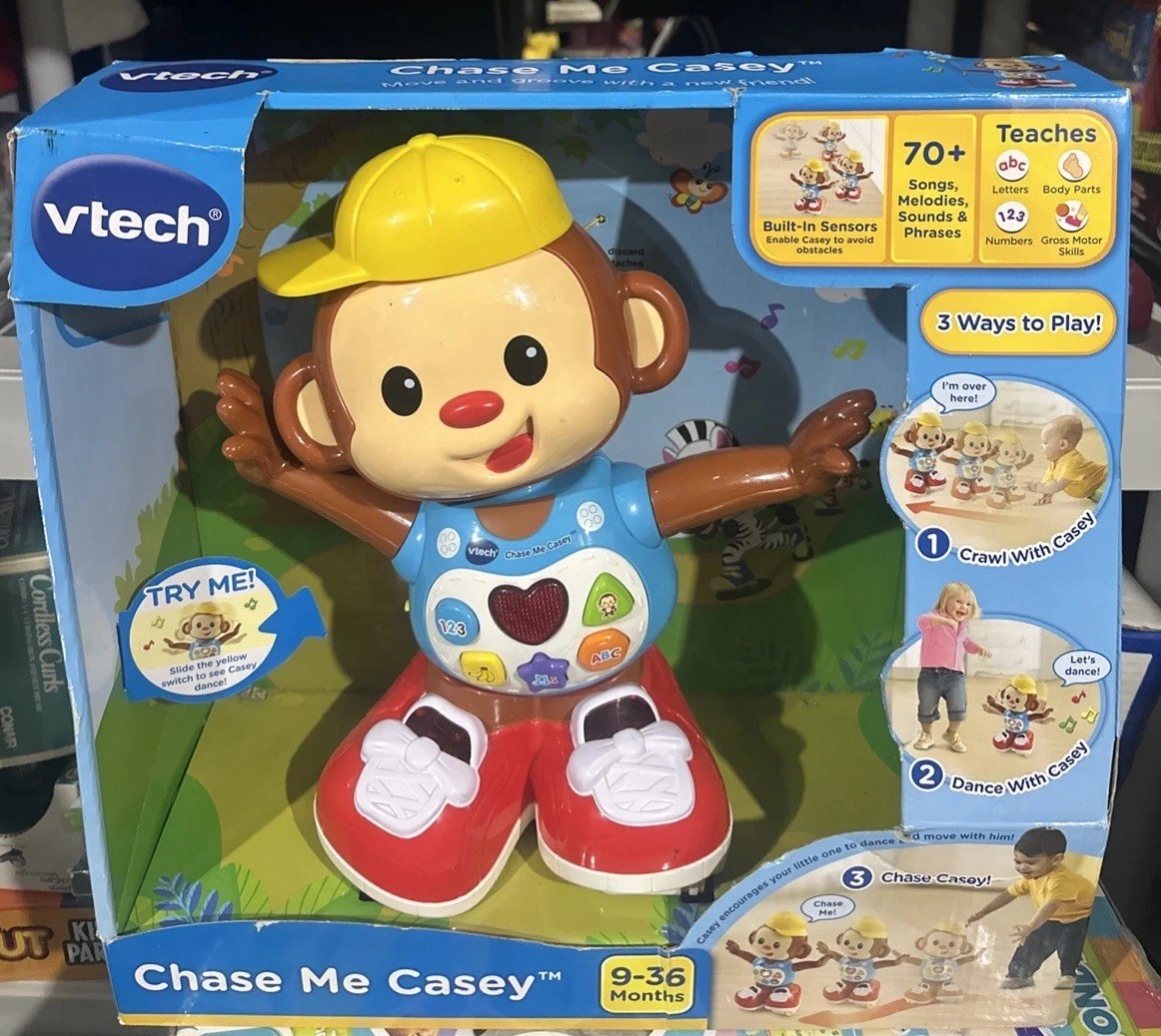 Vtech Chase Me Casey Interactive Dancing Singing Monkey Learning