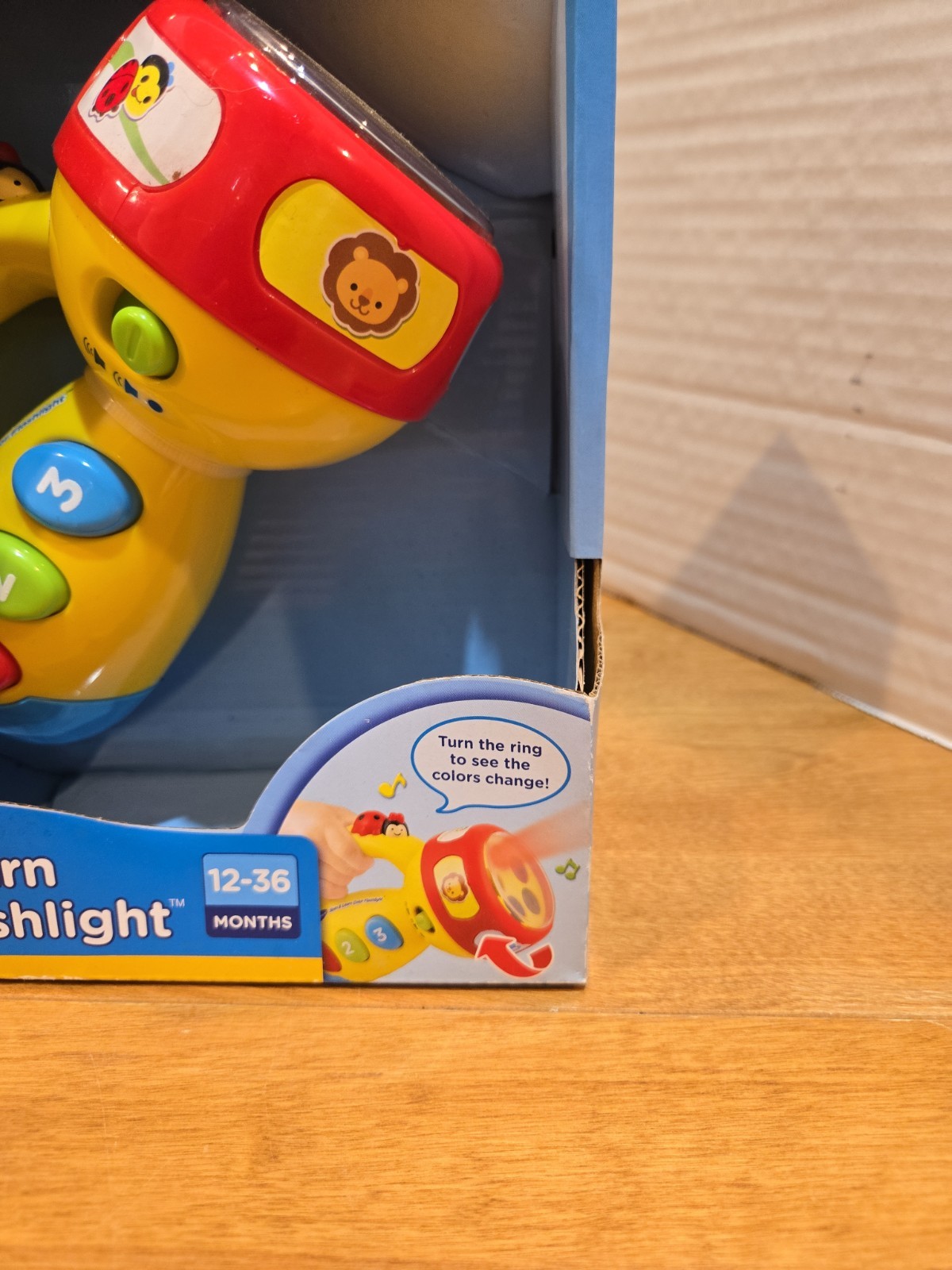 VTech Spin & Learn Color Flashlight Colors, Animals, Counting 1-3 Years Old NIB