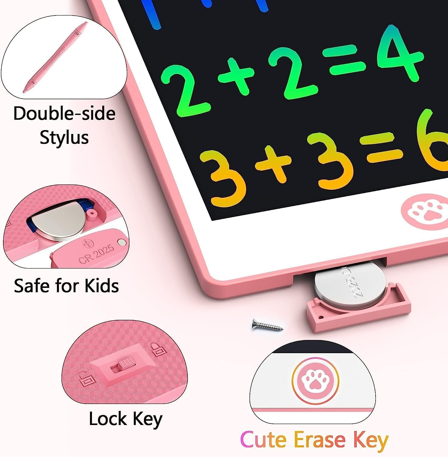 LCD Writing Tablet 8.8″ Kids Drawing Pad Toy for Boys Girls Ages 3–7