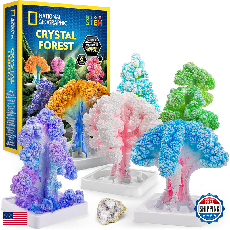Blue Marble National Geographic Craft Kits For Kids – Crystal Growing Kit Grow