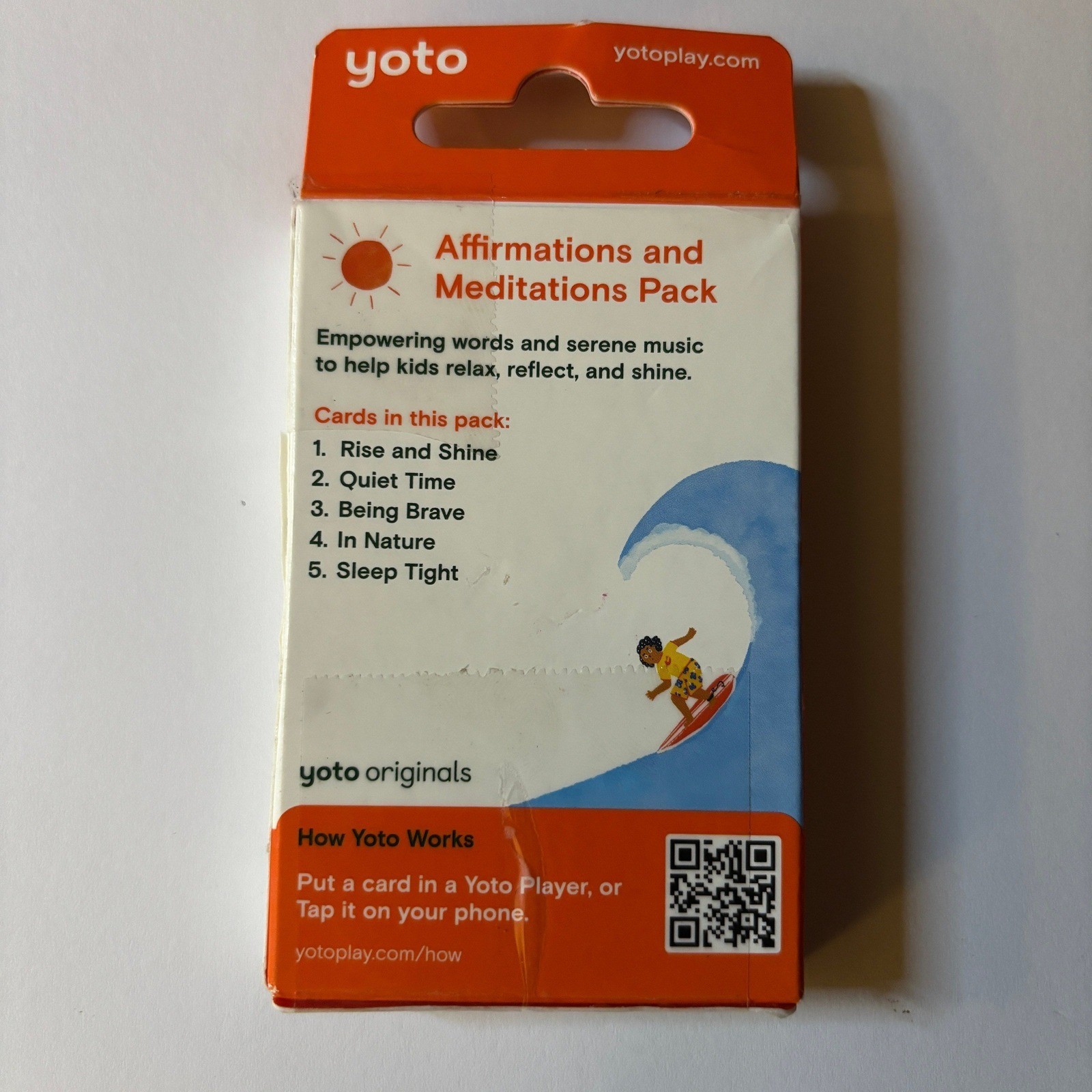 Yoto Originals Affirmations and Meditations Pack 5 Audio Cards Kids 3+ Years