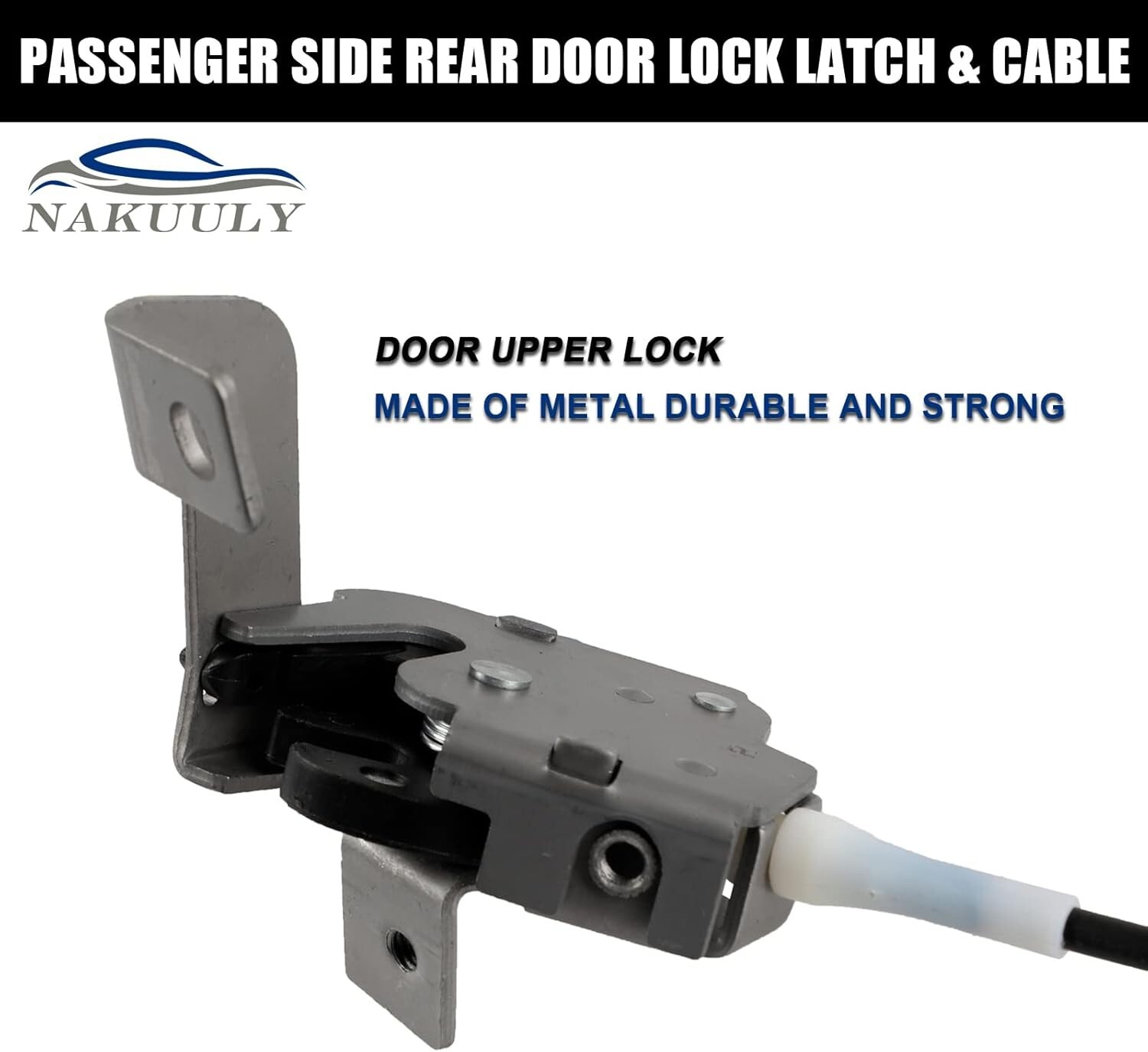 Left Driver Side Rear Door Lock Latch & Cable for Ford F250 F350 F450 F550 Super