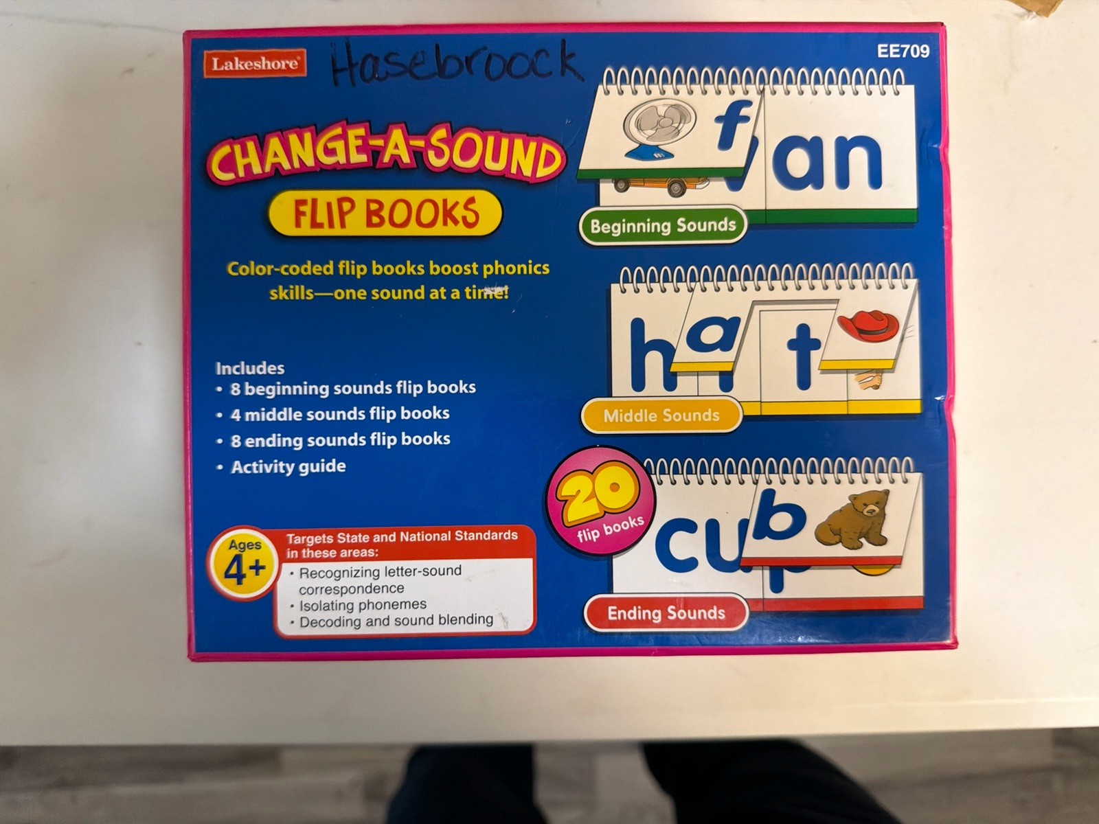 Lakeshore Change-A-Sound Phonics Flip Books Beginning/Middle/Ending Sounds EE709