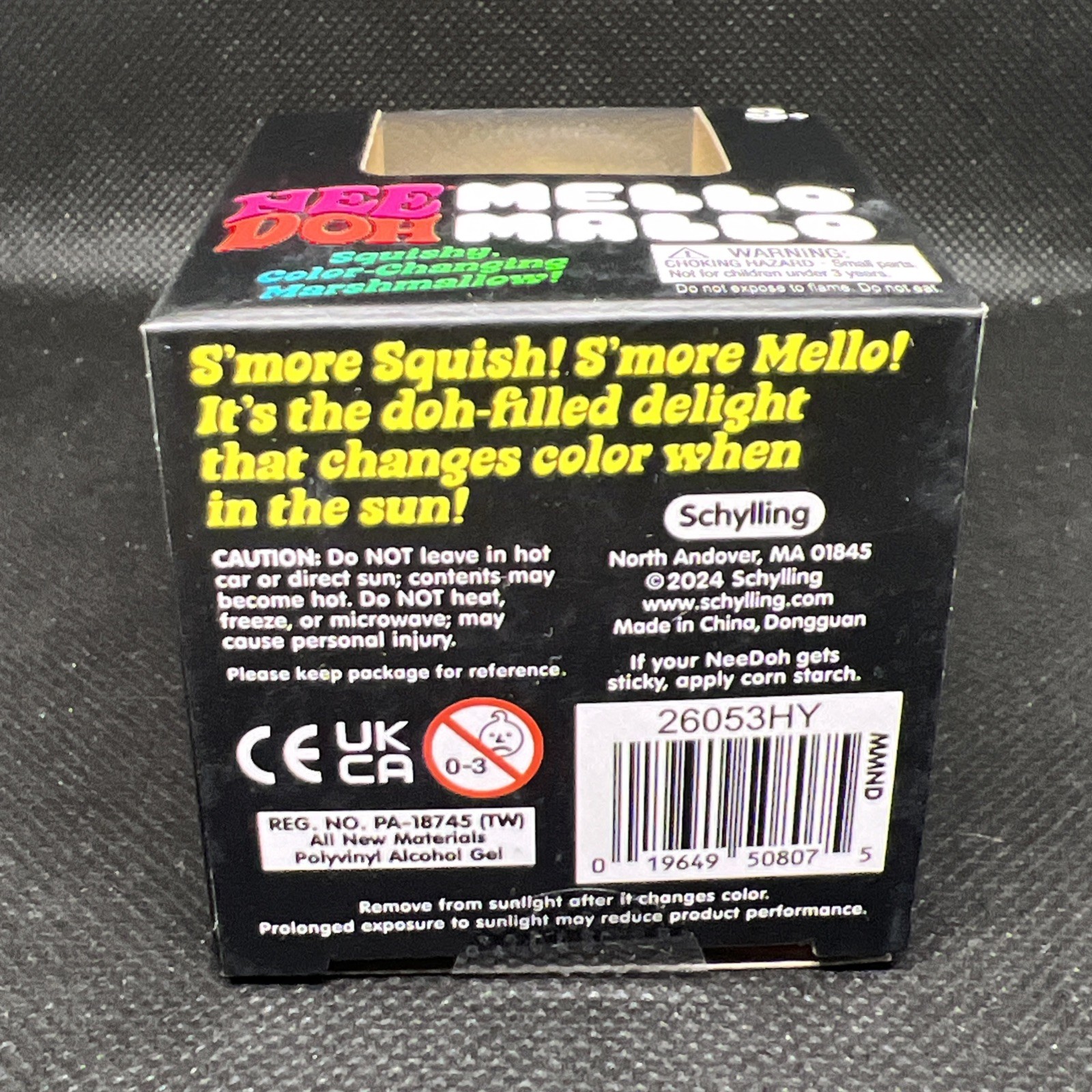 NeeDoh Mello Mallo Yellow Color Changing Marshmallow Squishy Schylling NIB
