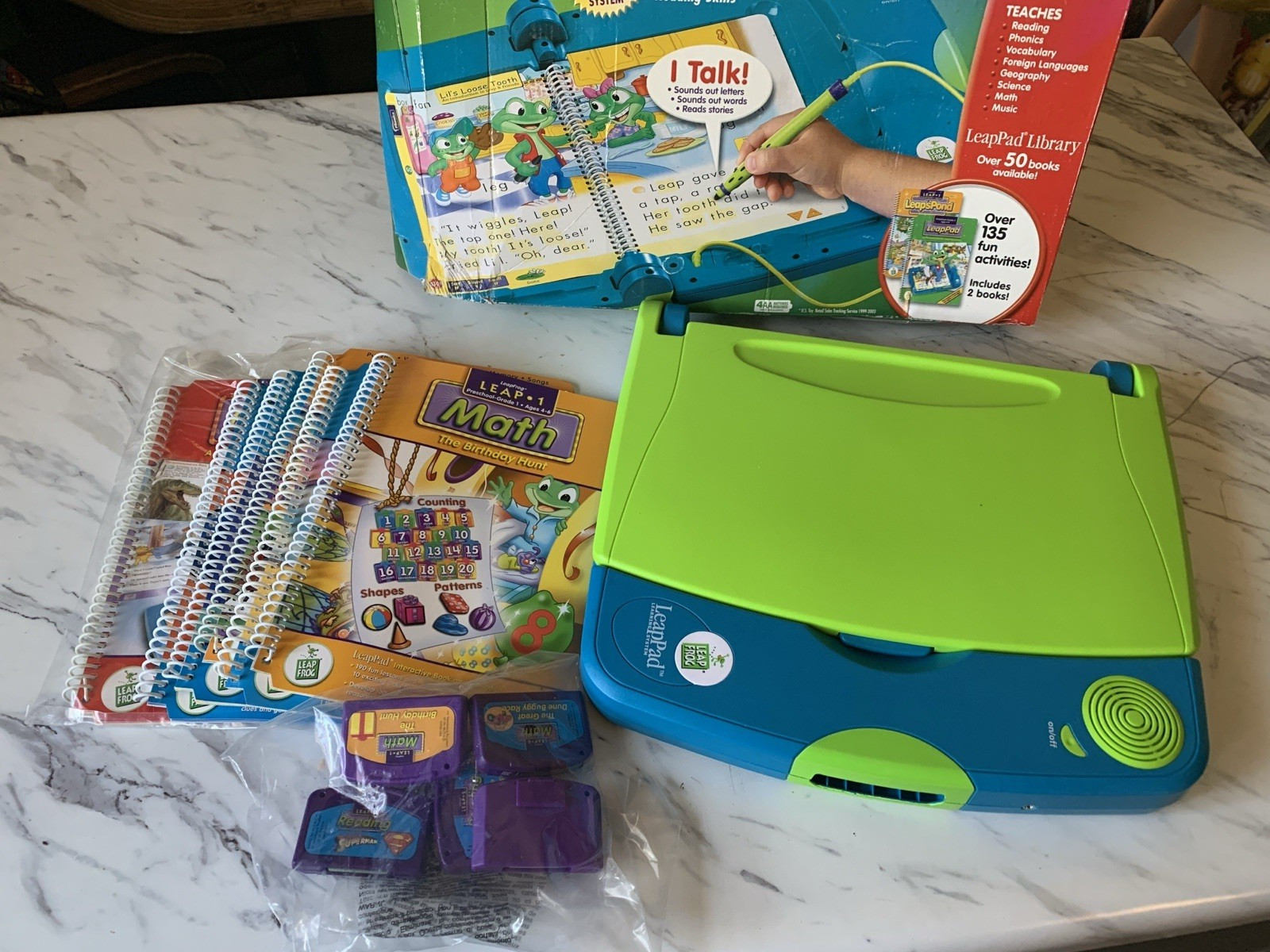 LeapFrog LeapPad Learning System Lot With 6 Books And 5 Games NIB