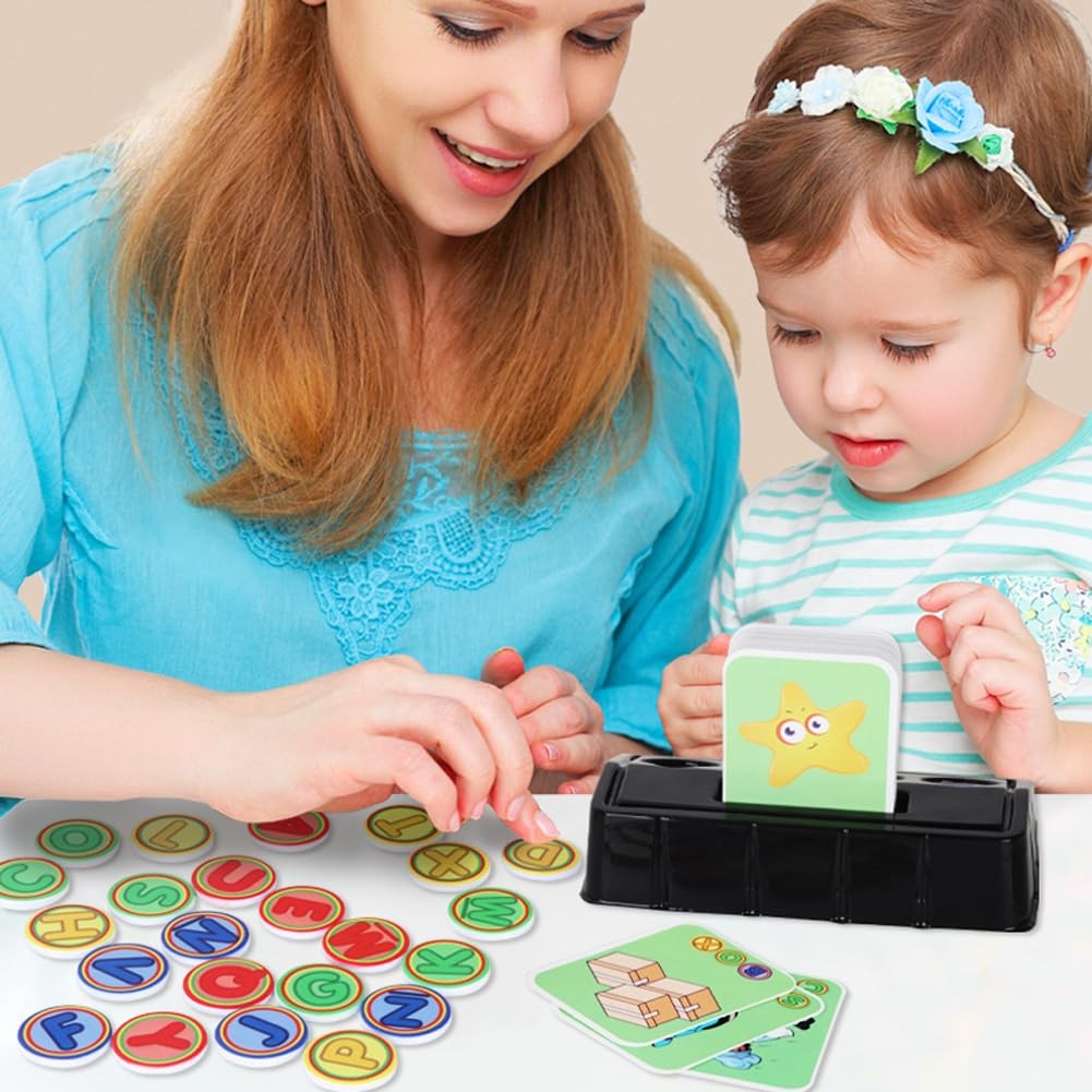 OPTSPTOY Matching Letter Game for Preschooler Age 3+ – 3″ x 5″