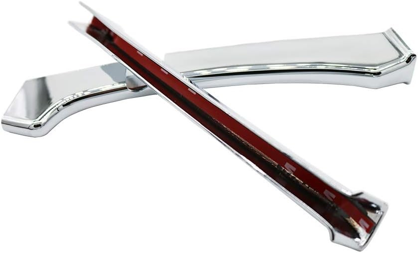 Front Grill Chrome Trim Compatible with Maserati Ghibli 2013 2014 2015 2016 2017