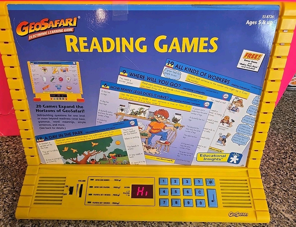 GeoSafari Electronic Homeschooling Learning System EI 8700 VINTAGE W/20 Cards