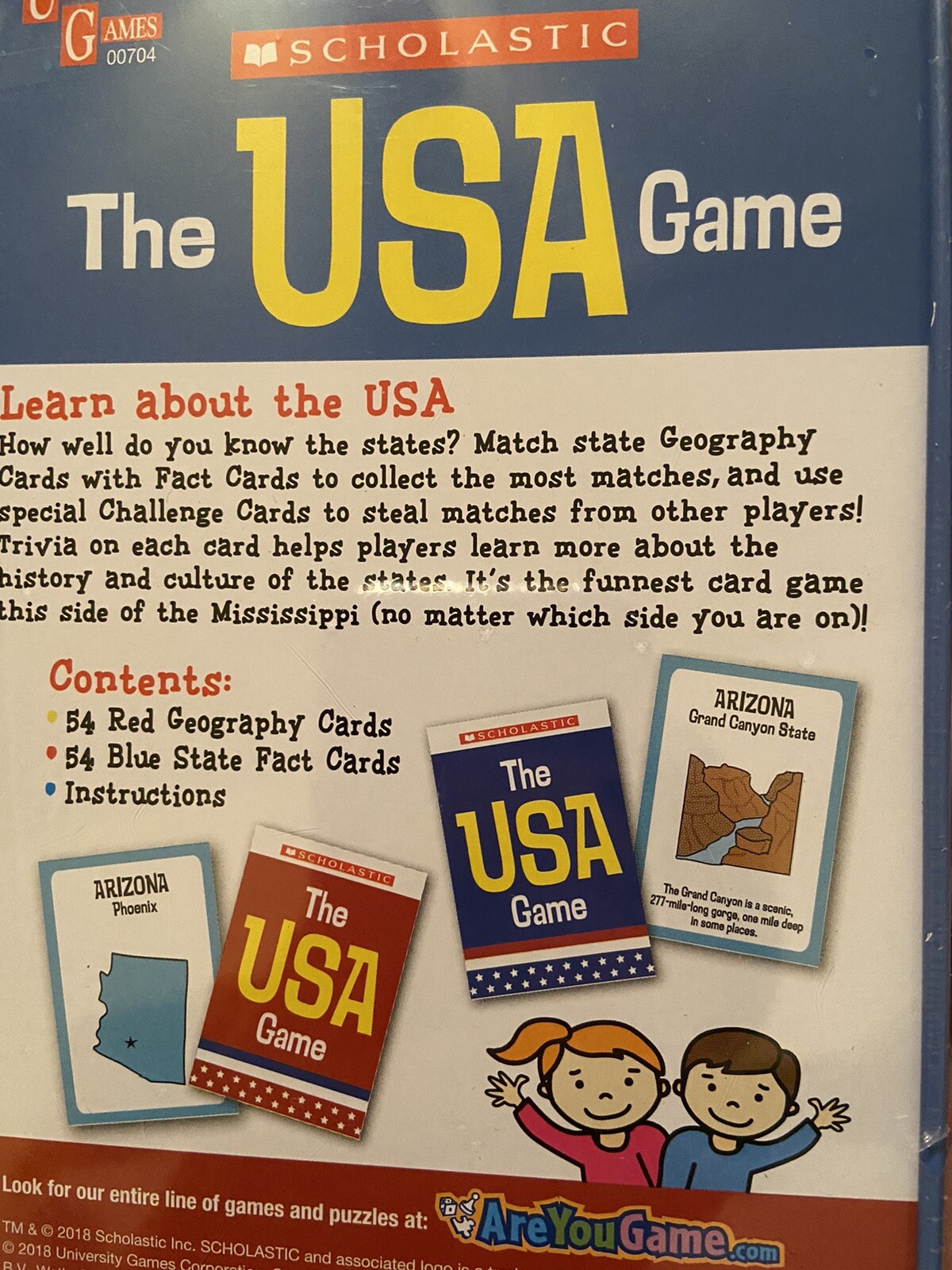 Scholastic The USA Game New In Tin University Games Educational Learn The States