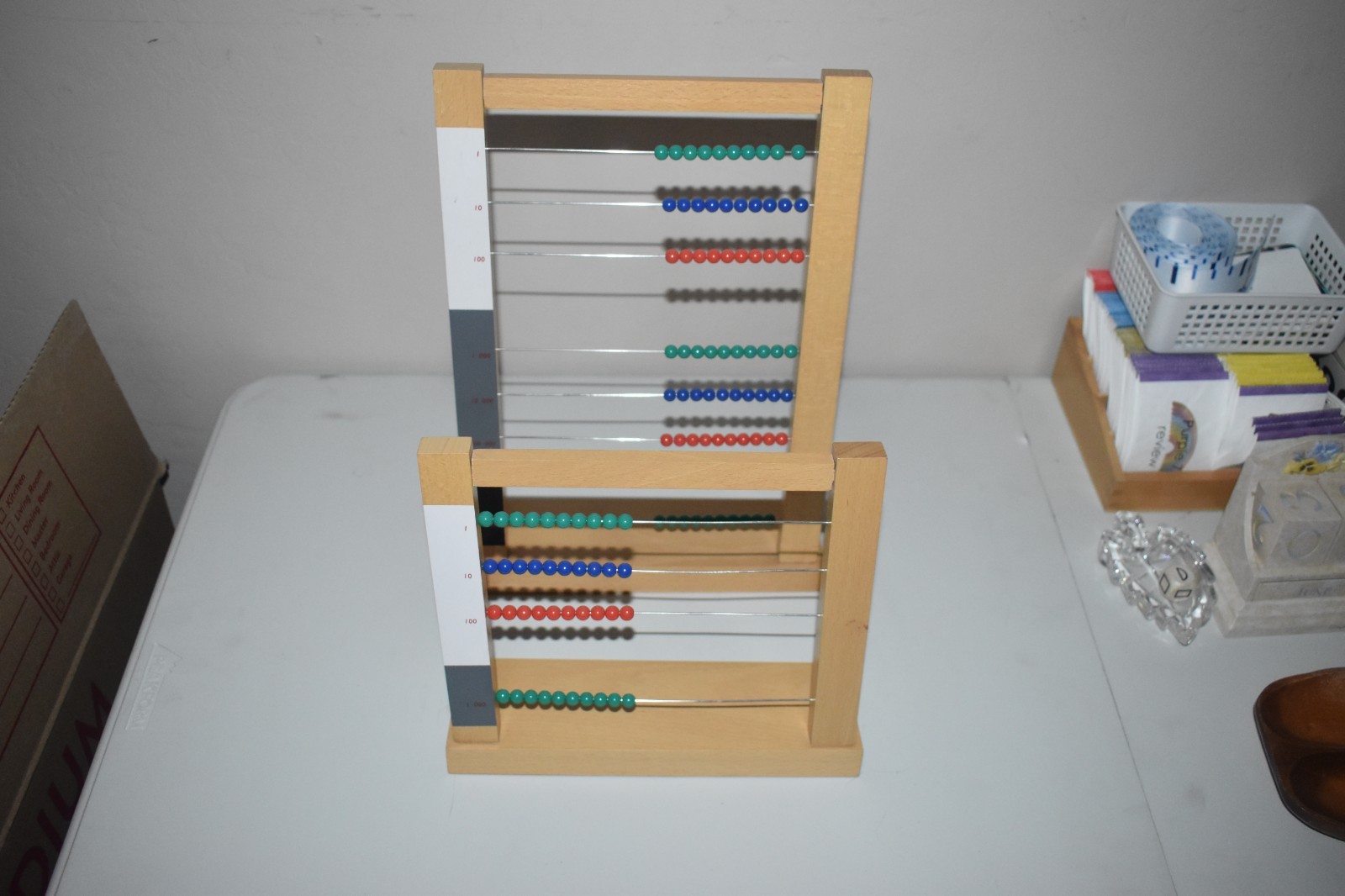 Large and Small Bead Frame-Montessori Educational Materials Learning Tools