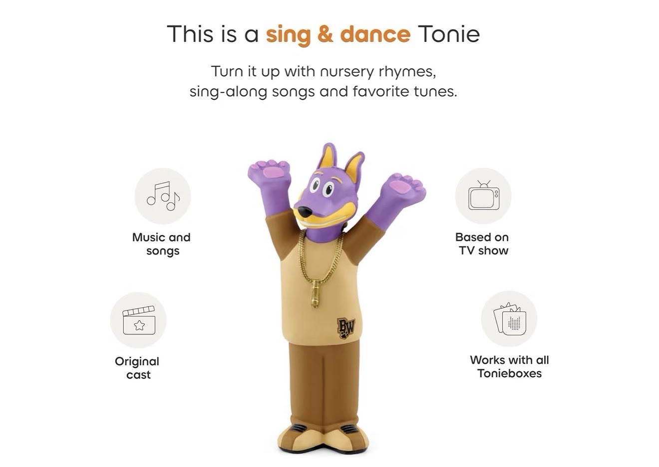 Doggyland Tonie Audio Play Character Snoop Dogg Toniebox Bow Wizzle NEW