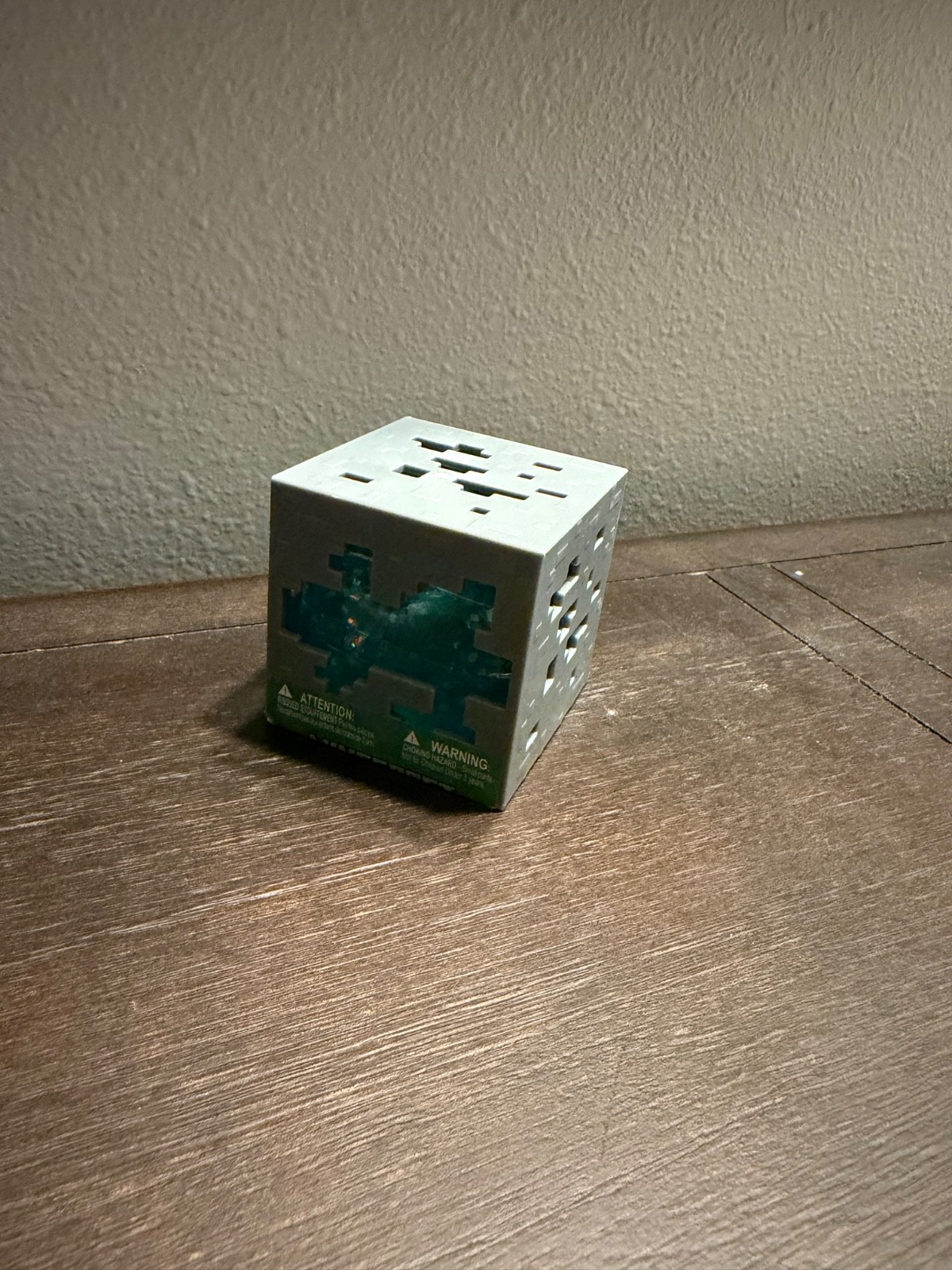 BRAND NEW Minecraft Jelly Cube Squishy Sensory Toy – Teal Color!