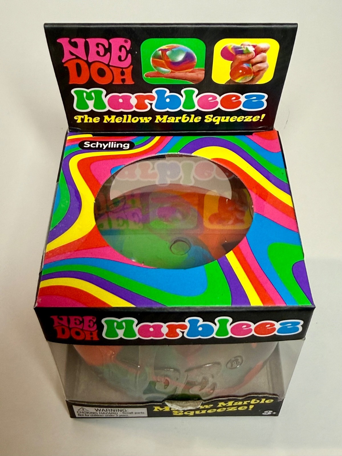 ULTRA RARE 🔥 NeeDoh Marbleez Mellow Marble Multicolor Squishy Toy ✨ AUTHENTIC