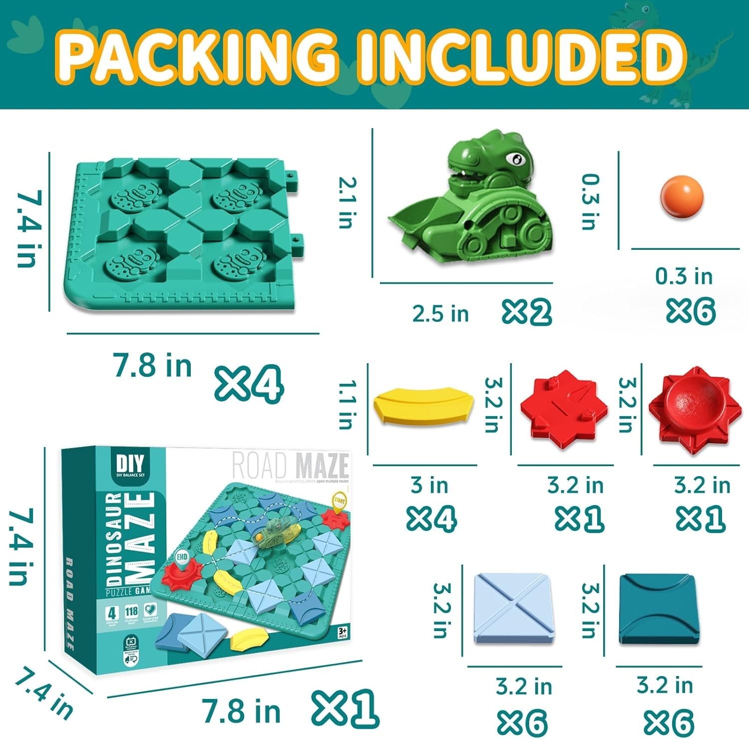 STEM Board Games for Kids Ages 4-8, Logic Puzzles for Kids Toys for 4 5 6 7 8 Ye