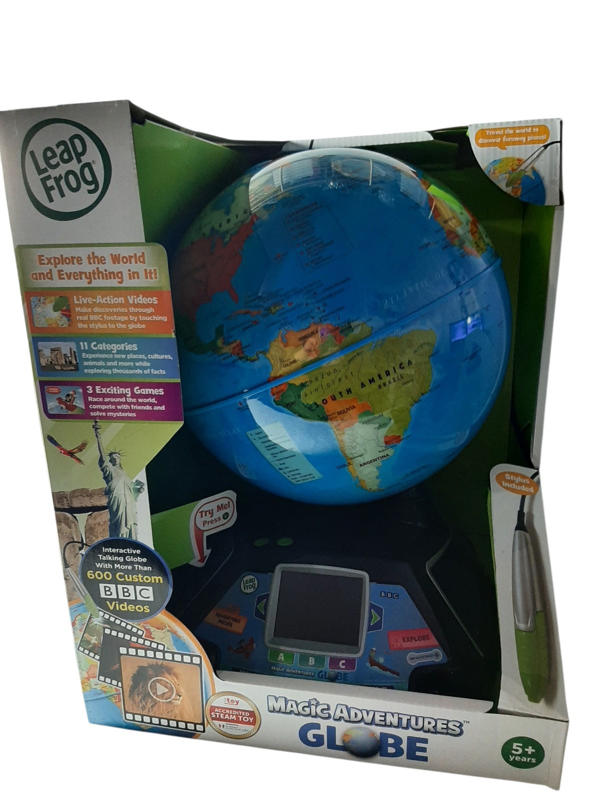 LeapFrog 80-605400 Magic Adventures Globe Educational Toy BBC Videos