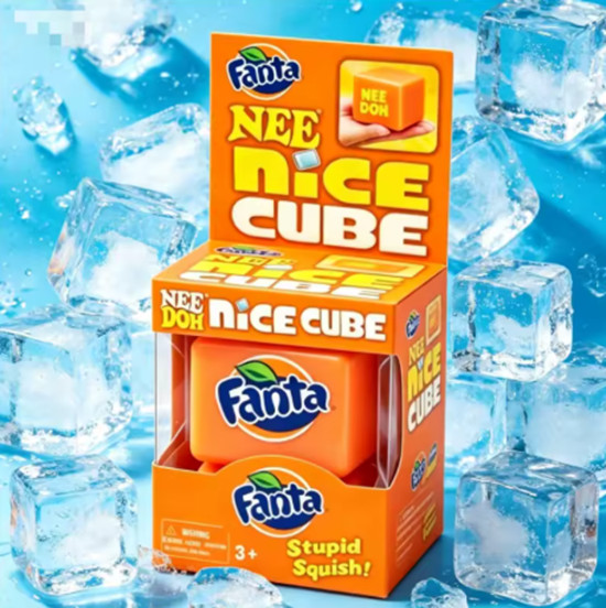 Schylling NeeDoh Nice Cube – Fanta Edition (Orange)