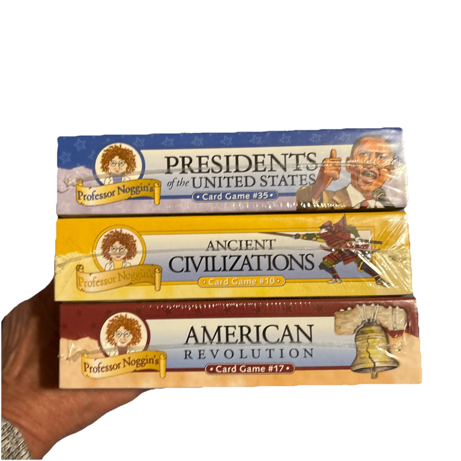 Professor Noggin’s Educational Card Game Lot of 3 Presidents American history