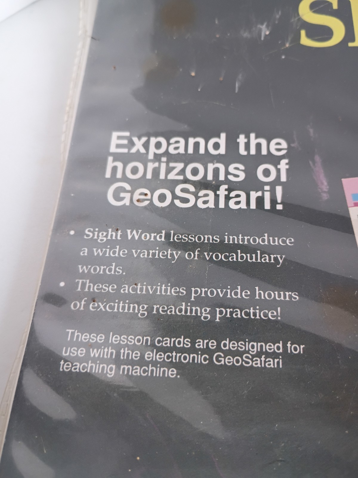 Vintage 1991 Geo Safari Electronic Learning Game- Sight Words Ages 4-7