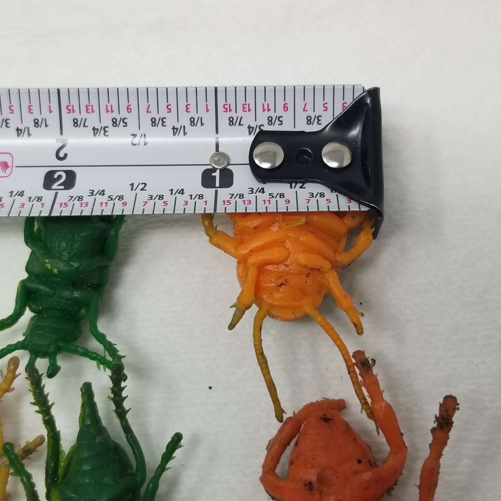 Insects Bendable Plastic Set of 5 1960s Hong Kong Colorful Disgusting