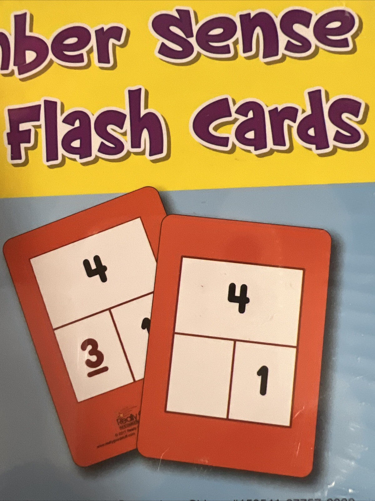 Really Good Stuff Number Sense Flash Cards Sealed Unopened Box