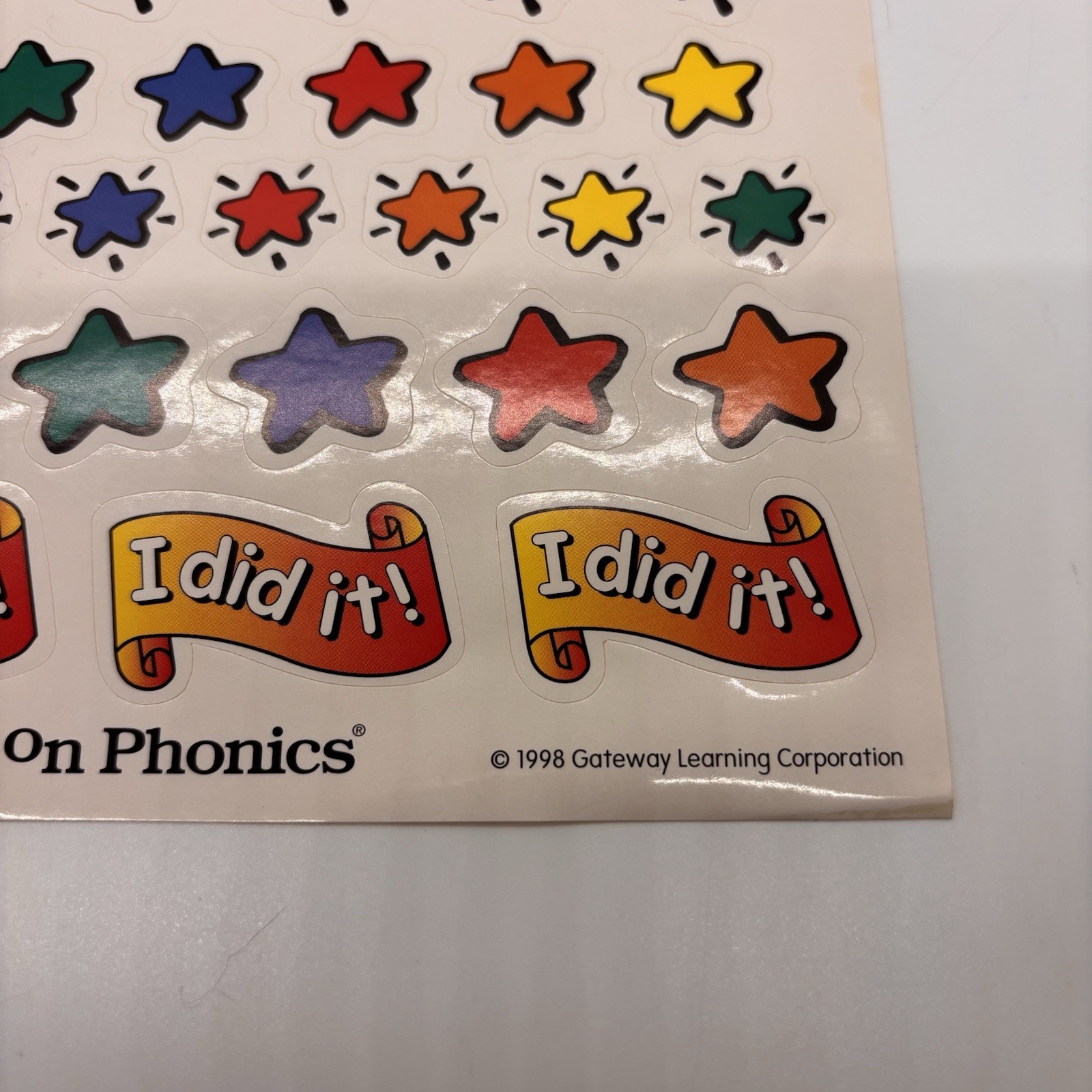 Hooked On Phonics Learn To Read 1998 Progress Tracking Maps Stickers Level 1-5