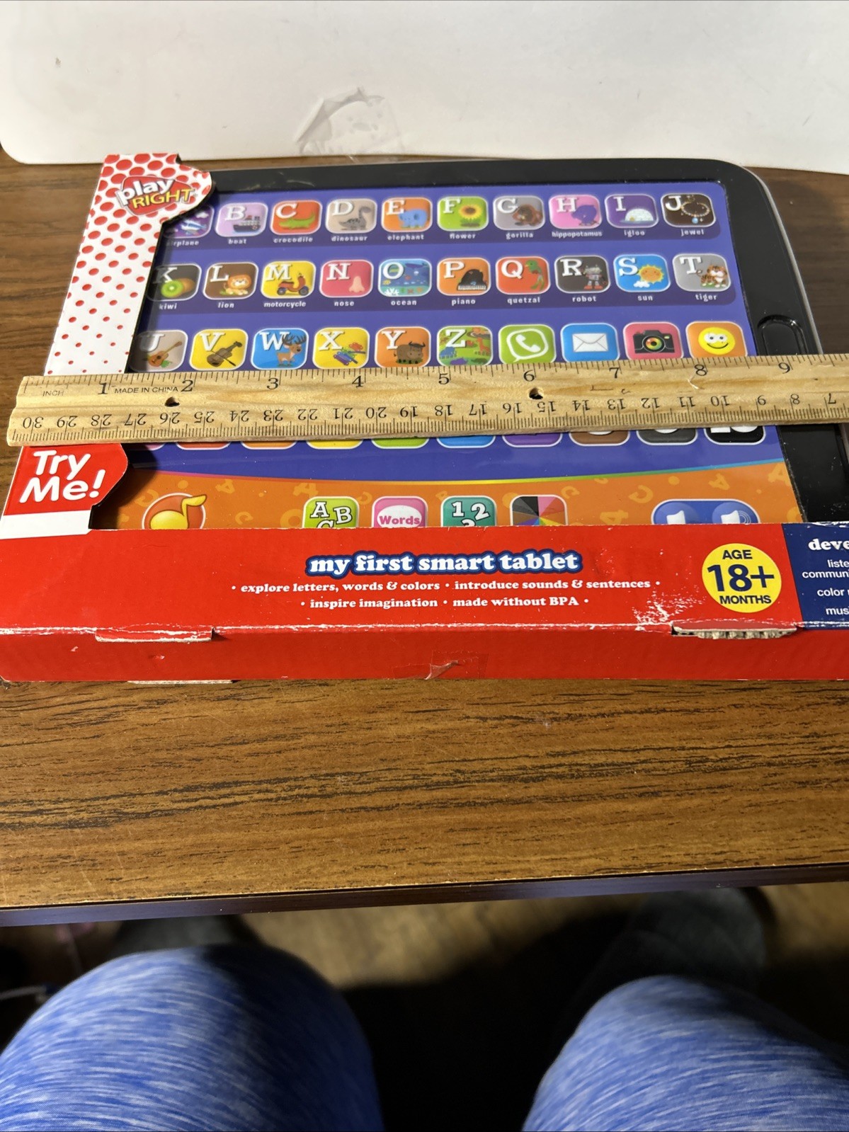 My First Smart Pad Tablet Touchpad toddler EducationalNEW-Play Right Brand ToteH