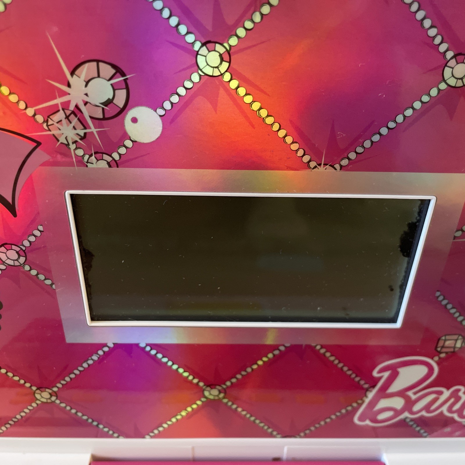 Pink Barbie Learning Laptop Computer Oregon Scientific- Tested- Screen Has Marks