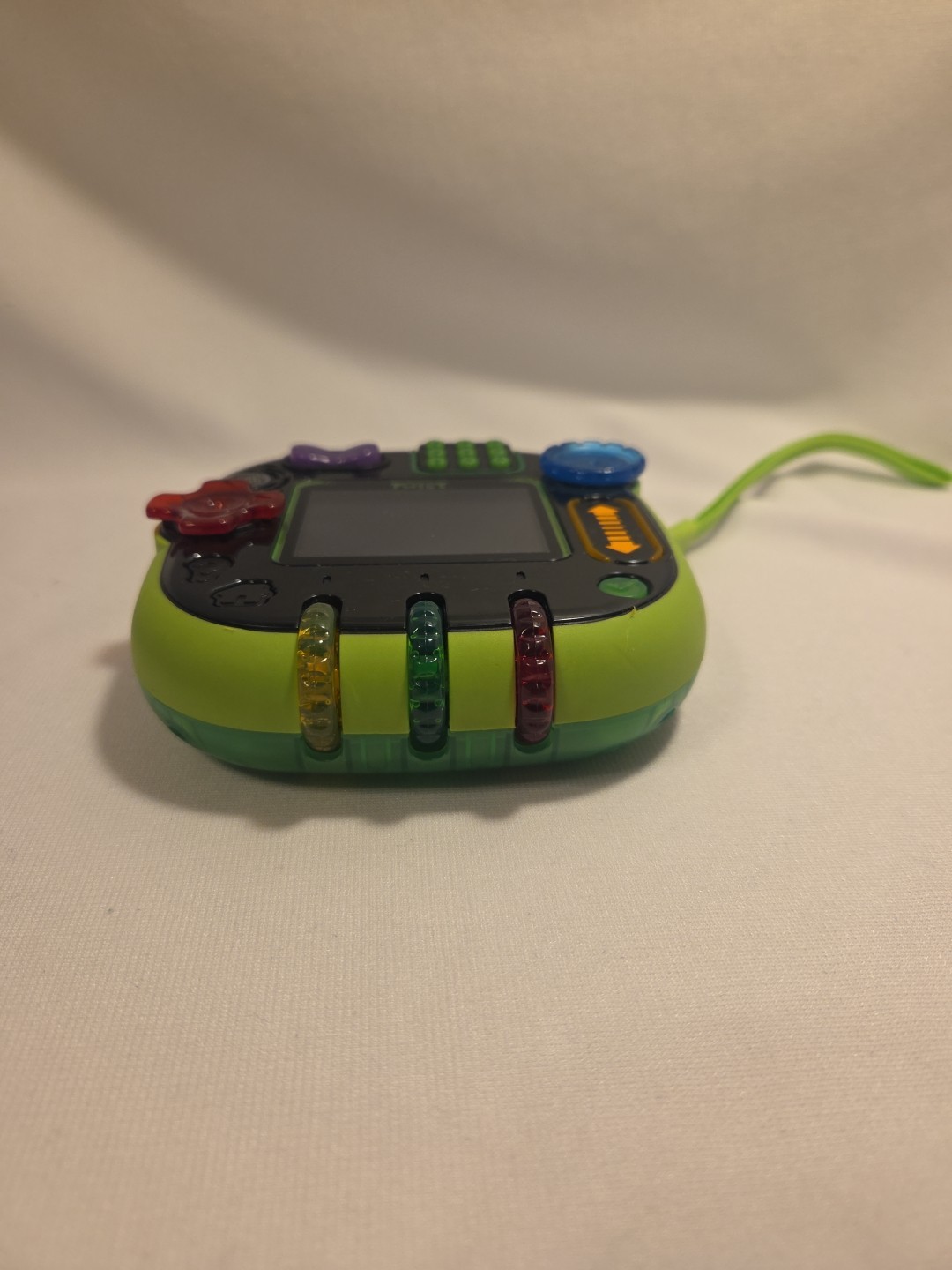 LeapFrog Rockit Twist Green Button Control Handheld Learning Game System WORKS