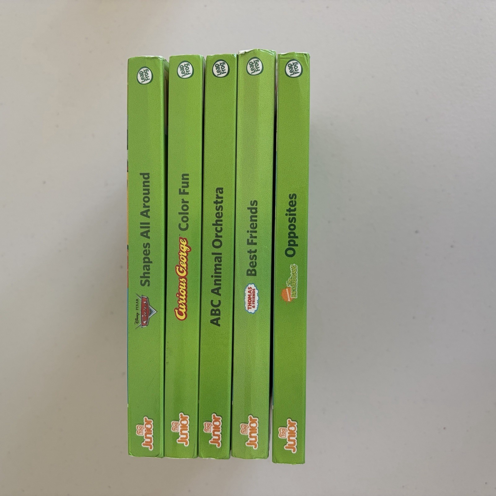 Leap Frog TAG Junior Reading System Kids + 5 Books With Reader & Tote Tested