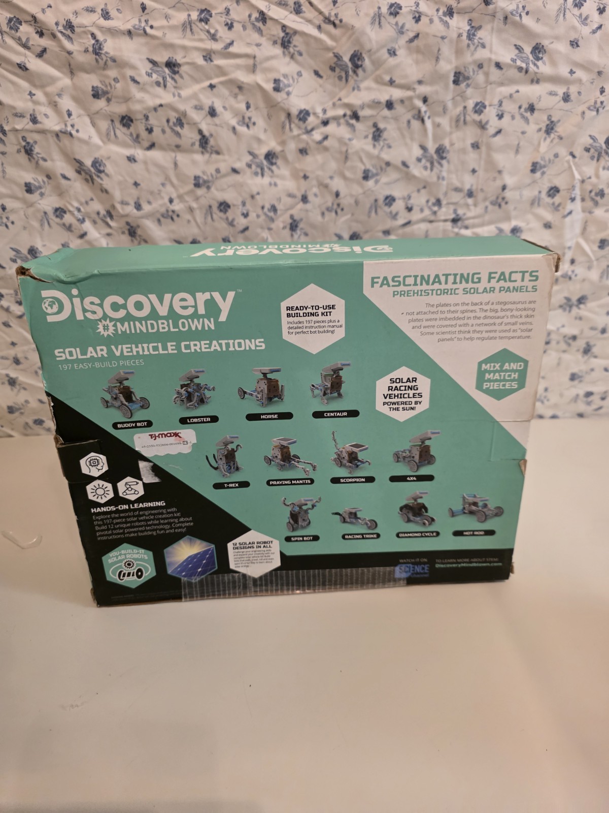 Discovery Mindblown Solar Vehicle Creations STEM Building Kit, 197 Pieces, 8+