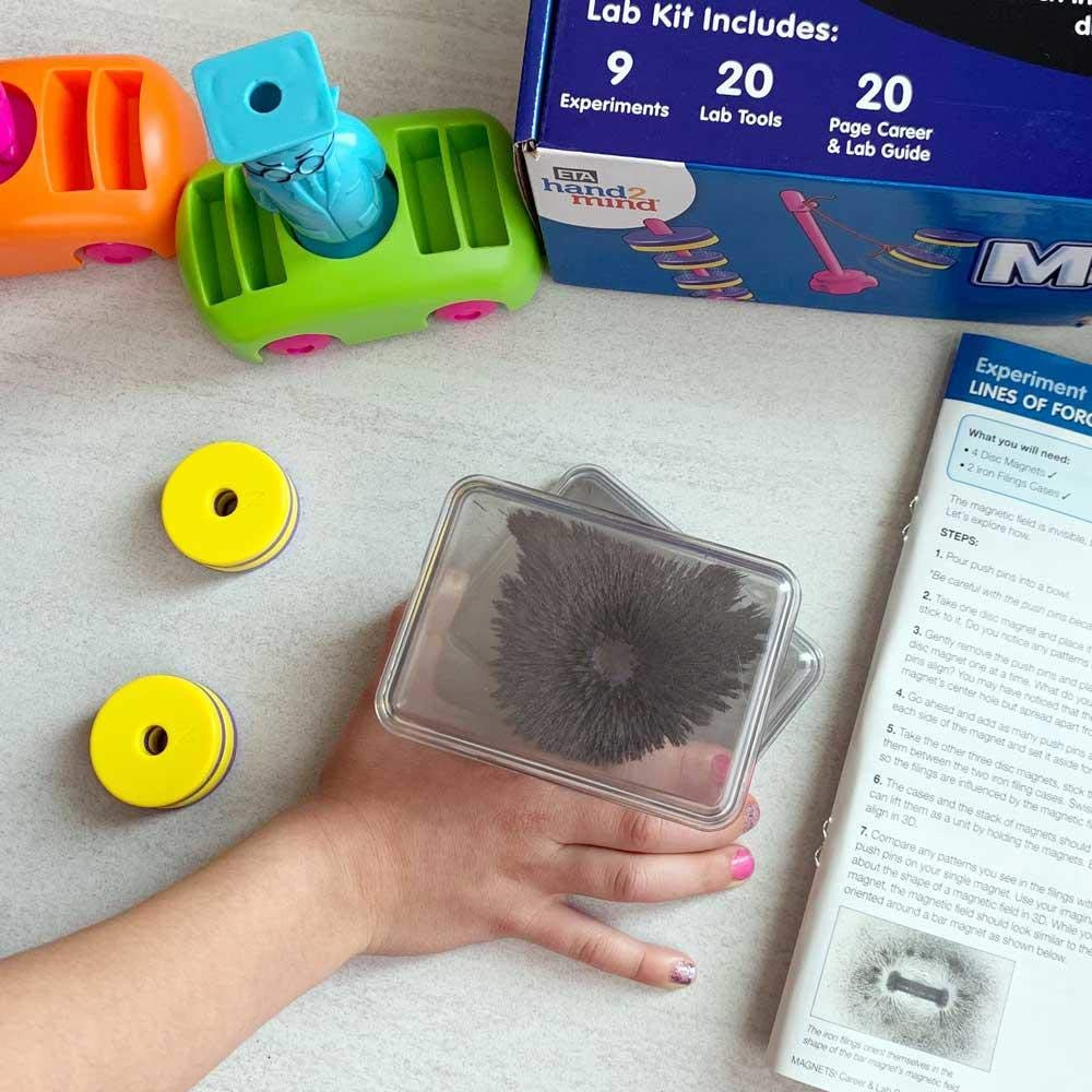 Magnetic Science Kit for Kids 8-12, Kids Science Kit with Fact-Filled Guide, Mak