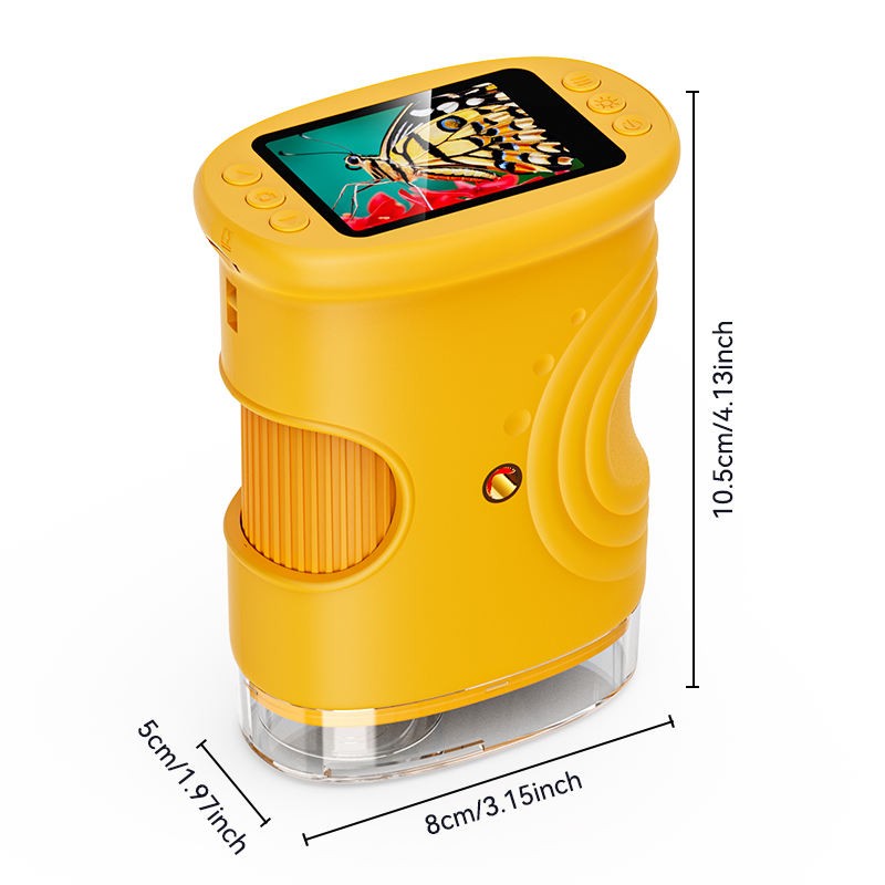 1000X Digital Portable Microscope for Kids with 2.0″ IPS Screen Mini Pocket STEM