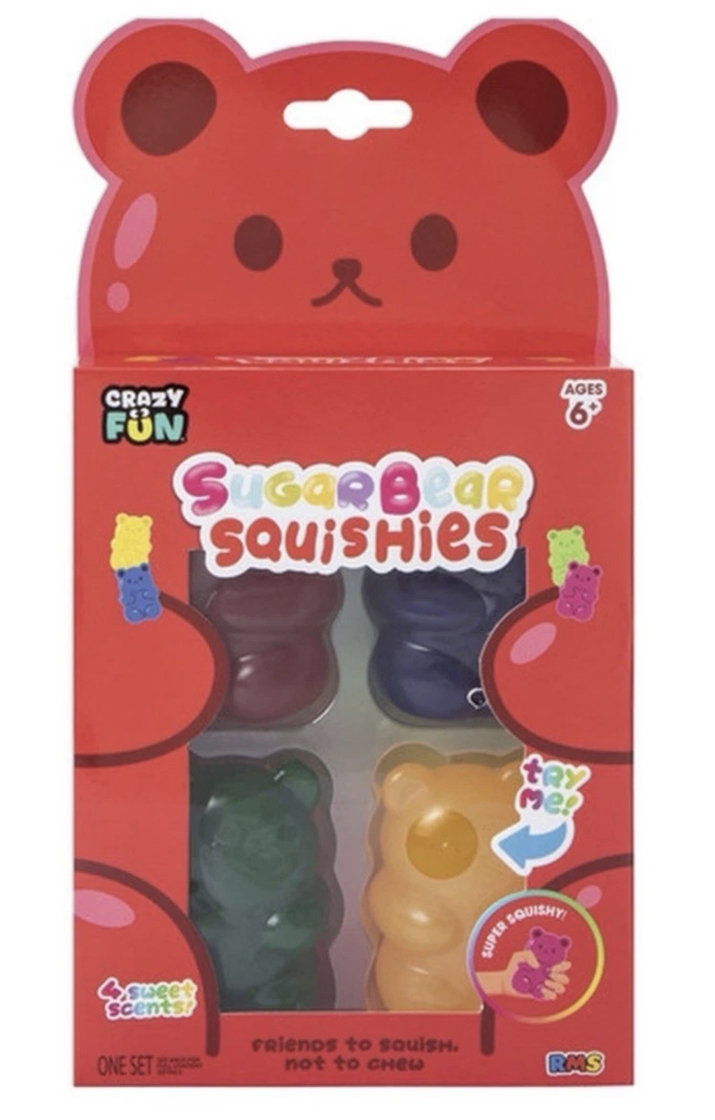 Gummy Bear Scented Squishies Squishy NEW 4 Pack Sealed!! Crazy Fun RMS