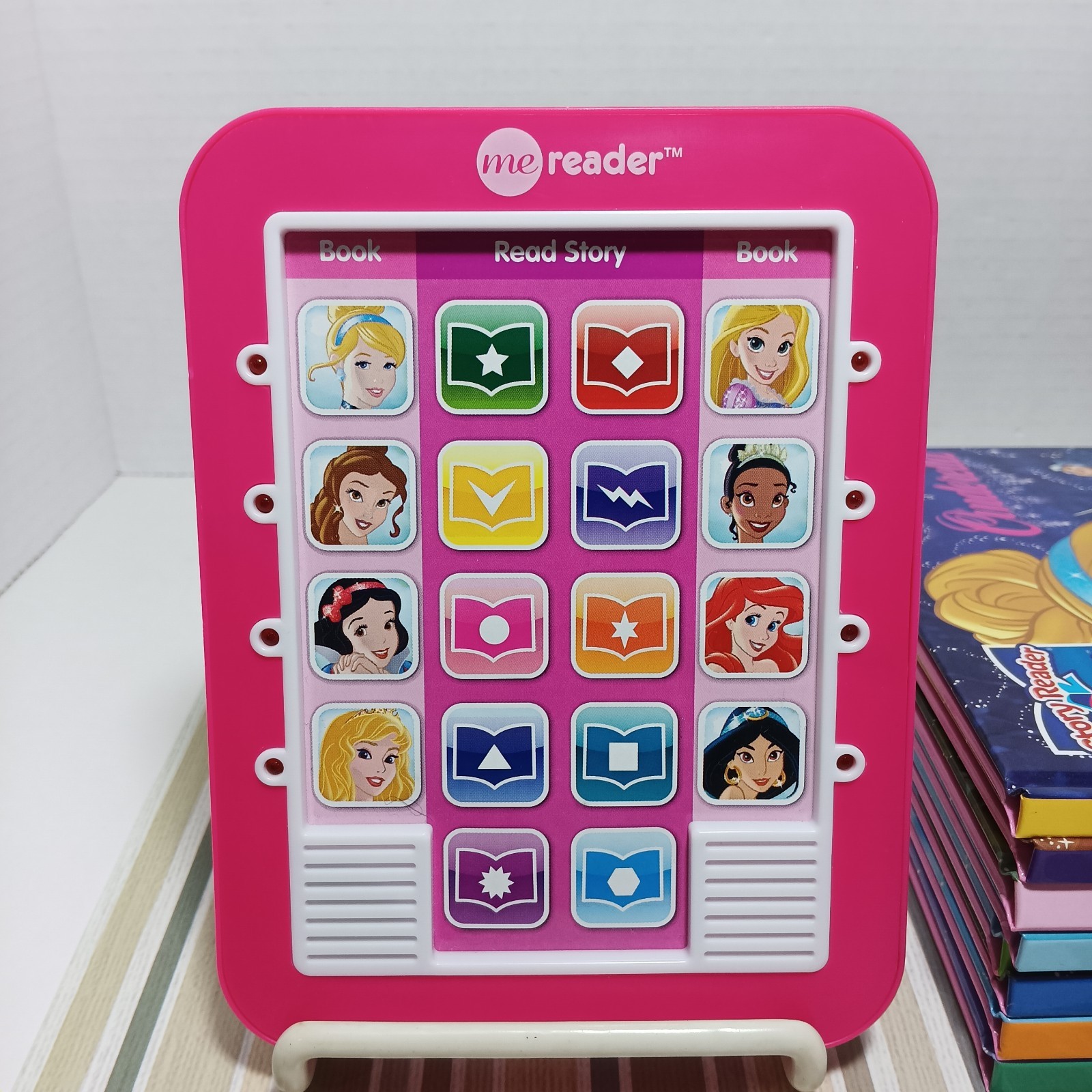 Disney Princess Me Reader Electronic Reader and 8-Book Library Set – Works!