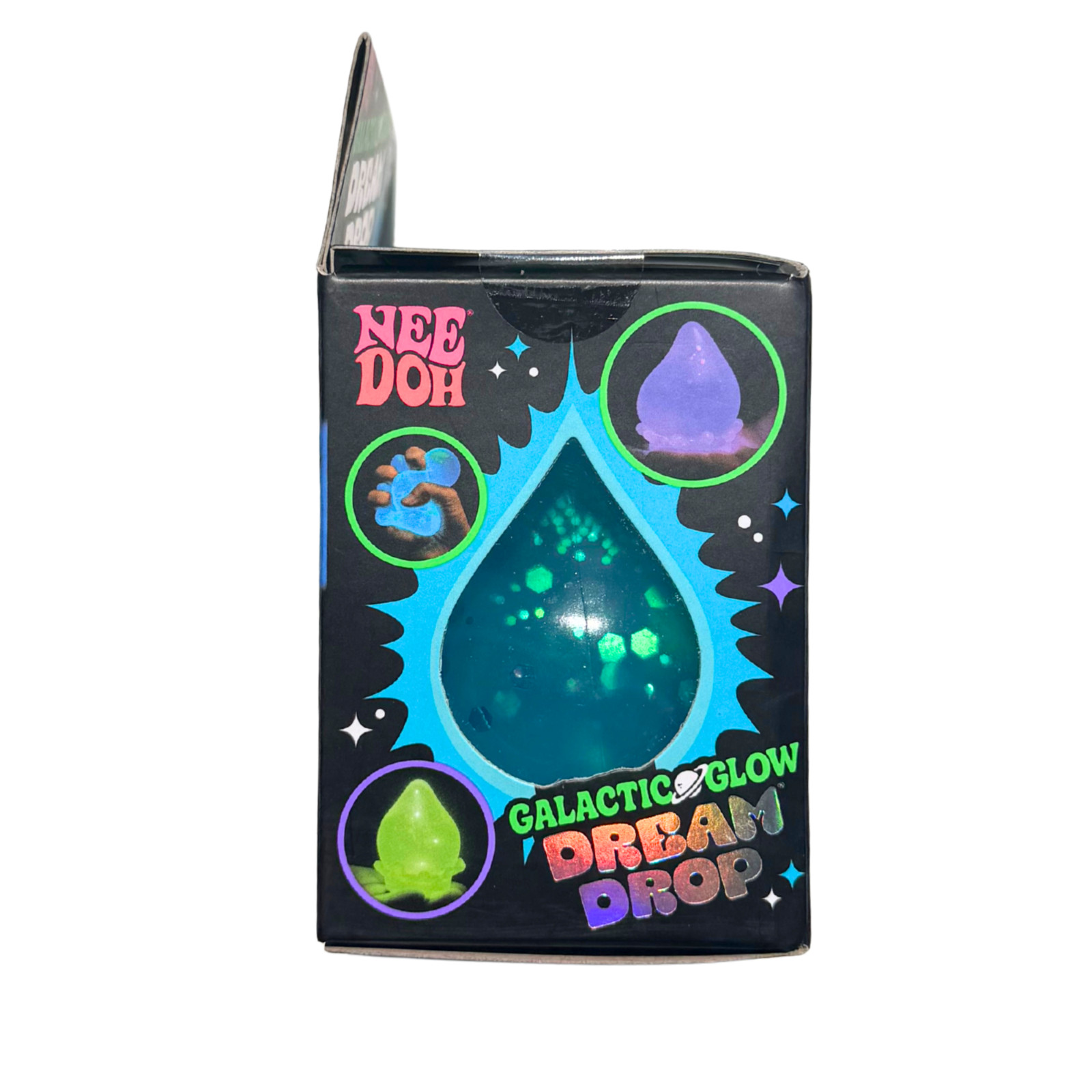 RARE Needoh Galactic Glow Dream Drop Blue Squishy Toy AUTHENTIC New