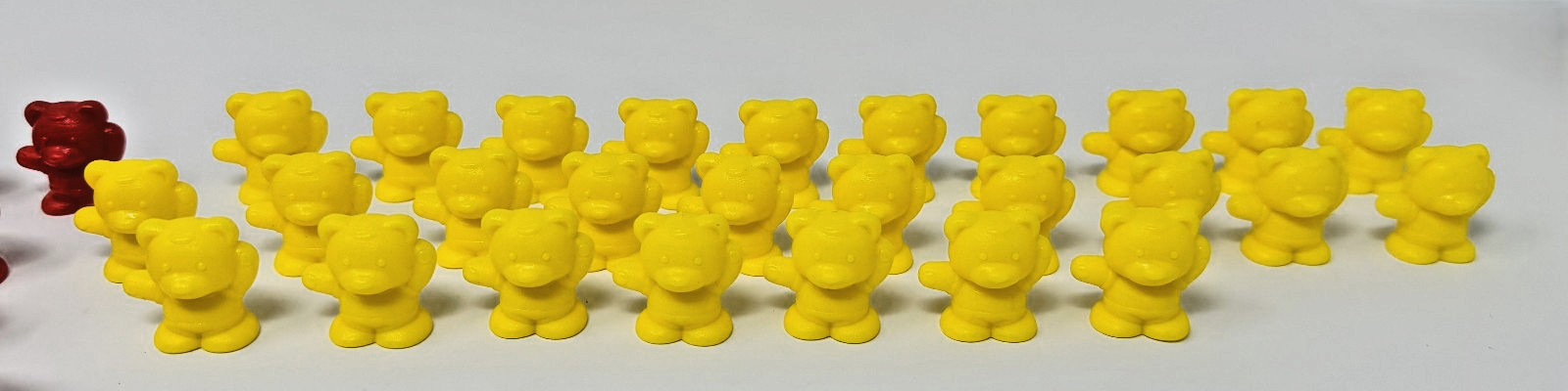 Lot of 170 Plastic Teddy Bear Counters Math Manipulatives Red Yellow Blue Green