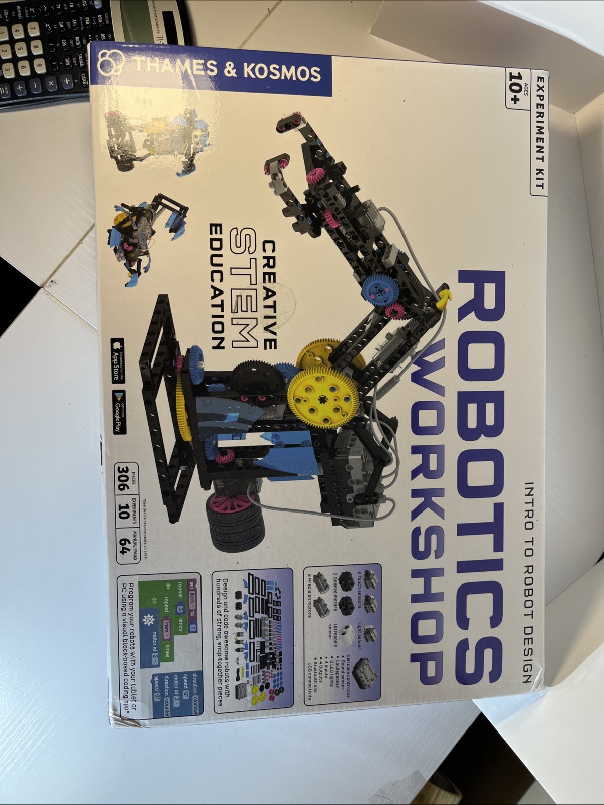Thames & Kosmos Robotic Workshop Creative STEM Educational Robot Kit Used