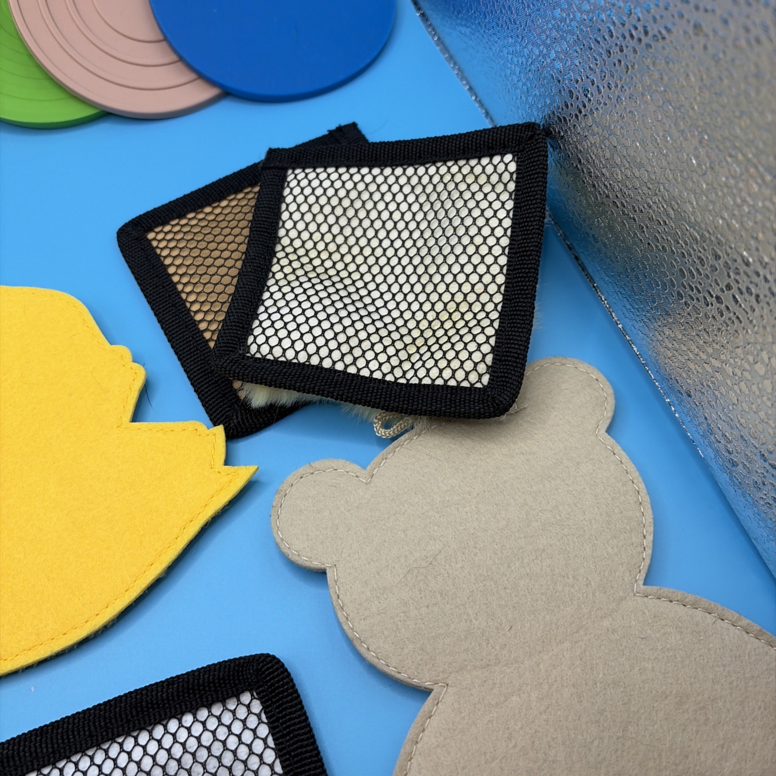 Sensory Toy Lot Textured Tactile Pads Fidget Autism Therapy Silicone Plush