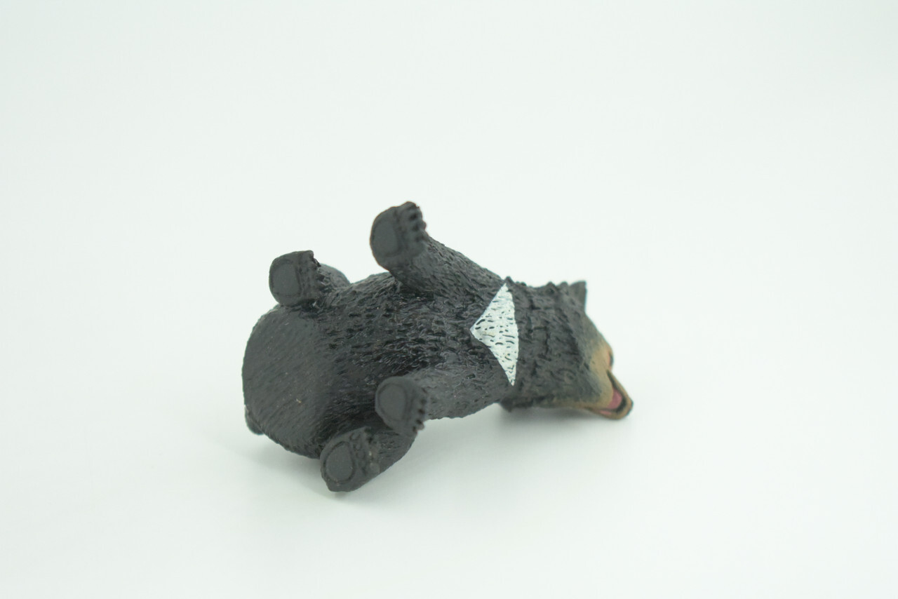 Sun Bear Cub Toy, Realistic Hand Painted Rubber Model, 2 1/4 Inches CH951 BB209