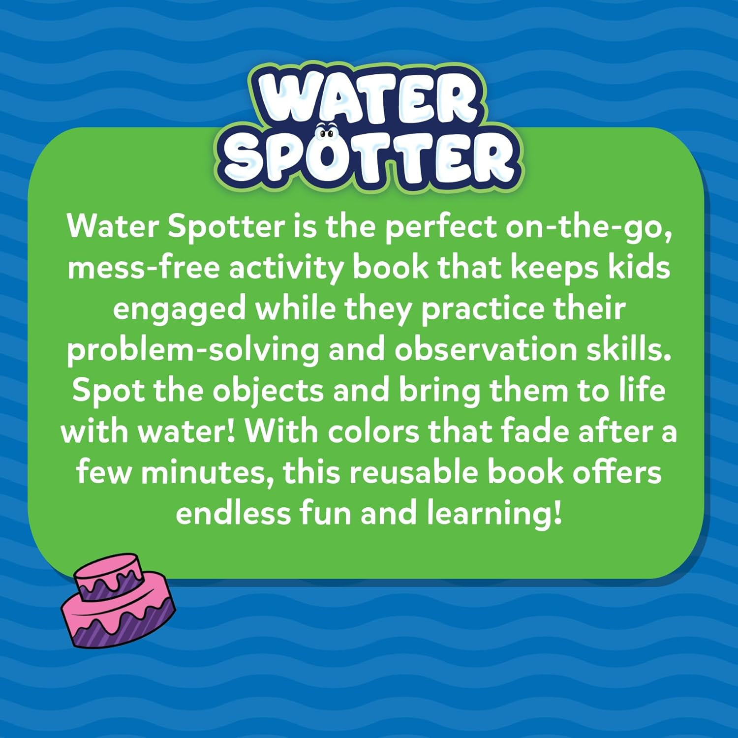 Reusable Search & Find Book – Water Spotter, Mess-Free Paint with Water Kit, …