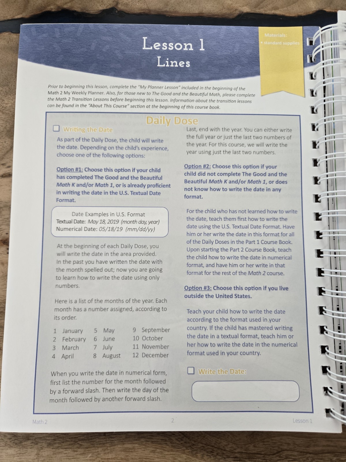 The Good and the Beautiful Math 2 Course Books Parts 1 & 2 Homeschool Workbooks