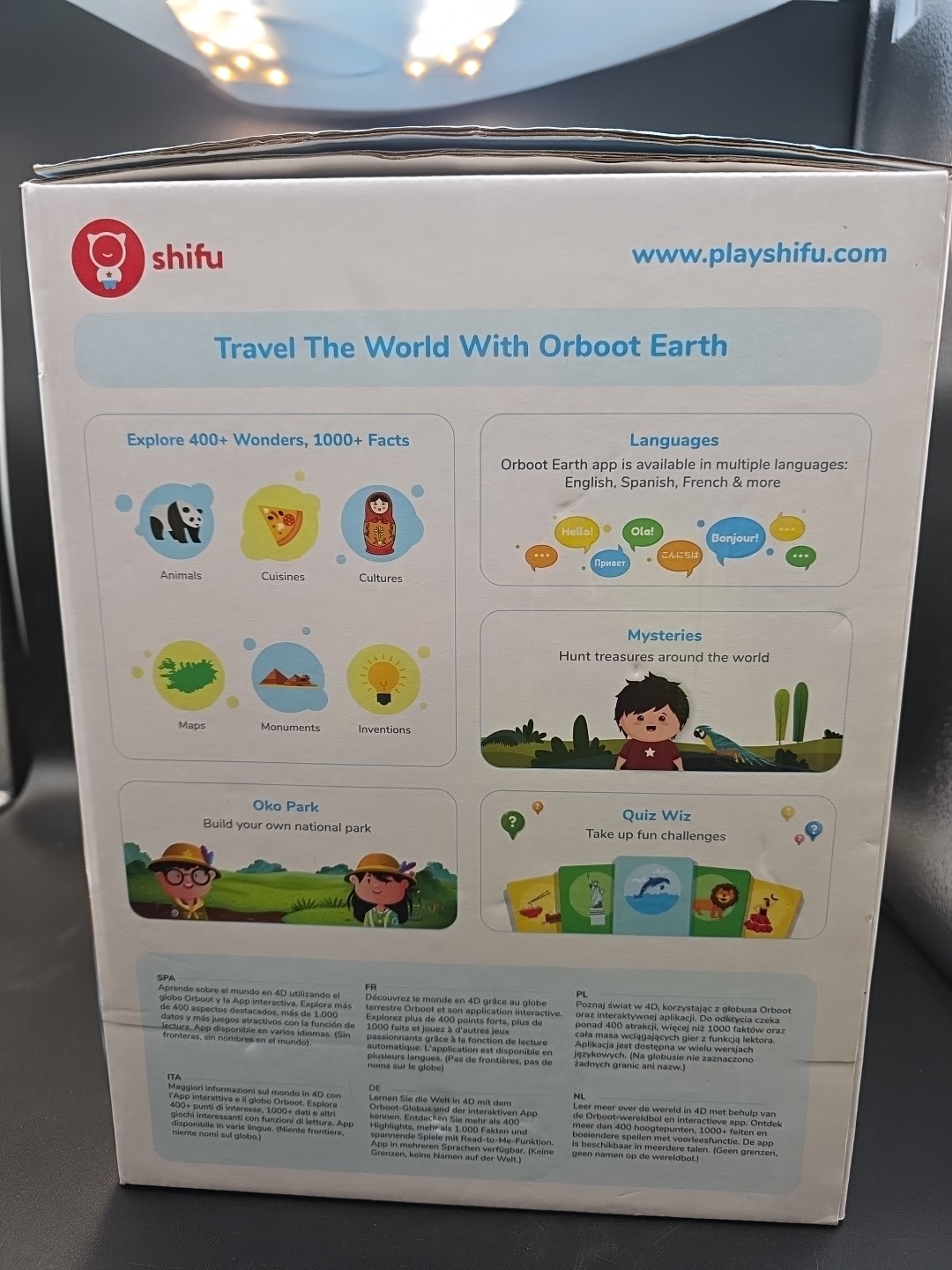 Orboot Earth by PlayShifu Augmented Reality Interactive Globe for Kids STEM Toy