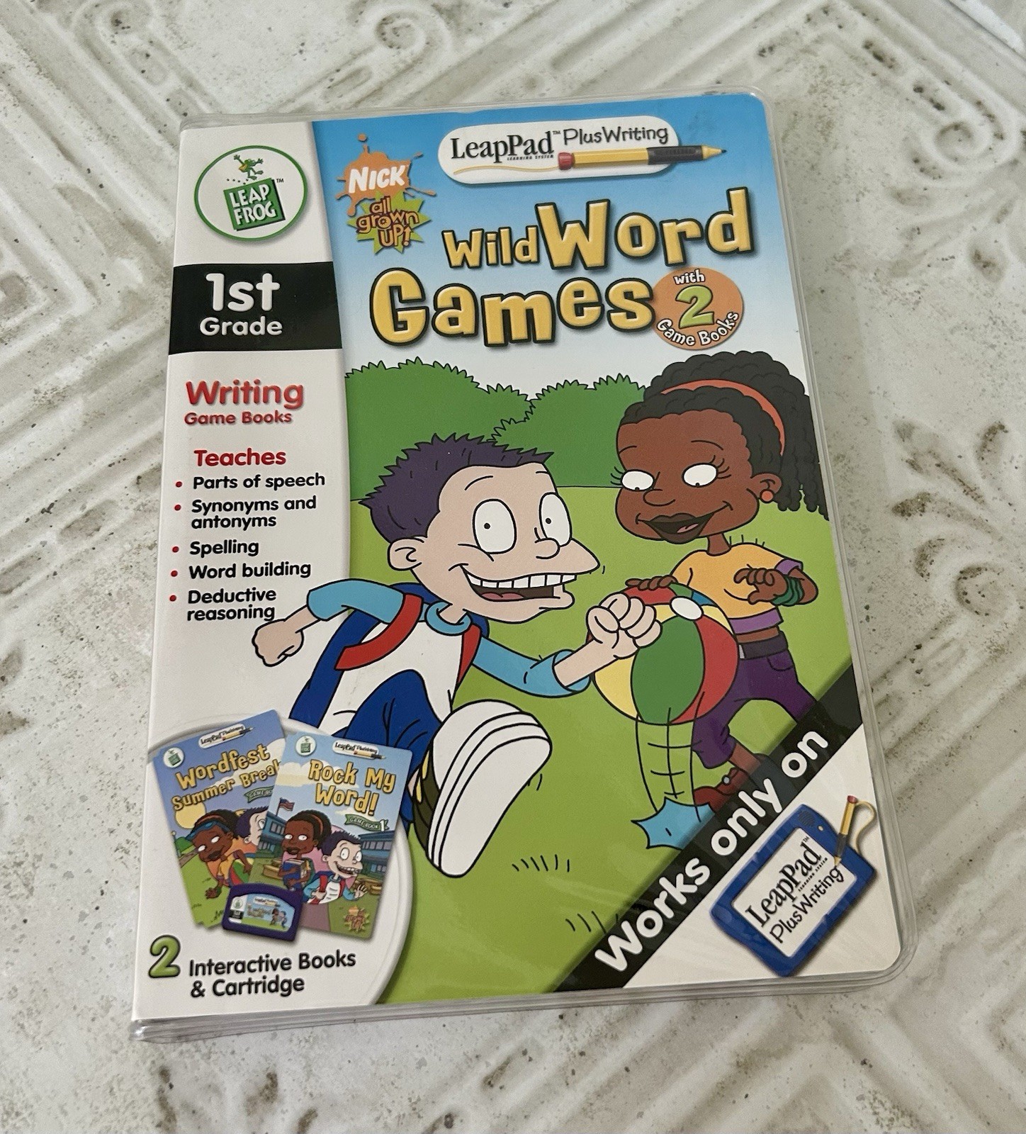 NEW Lot of 4 LeapFrog LeapPad Interactive Books Cartridges and Cards