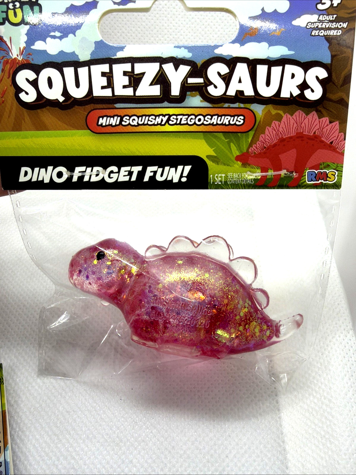 CRAZY FUN RMS Squeezy-Saurs MINI Squishy Dinosaurs LOT of 6 READ DESC.