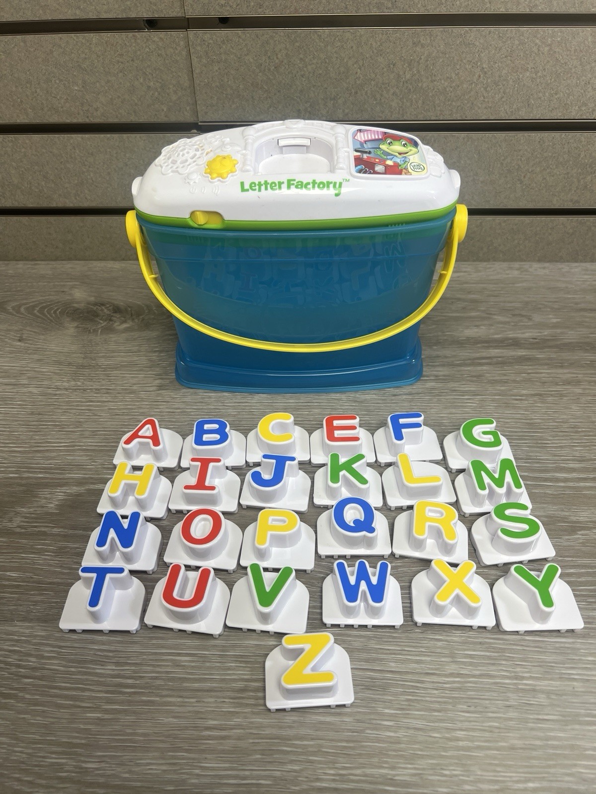 LeapFrog Letter Factory Bucket 26 Letters Complete Working