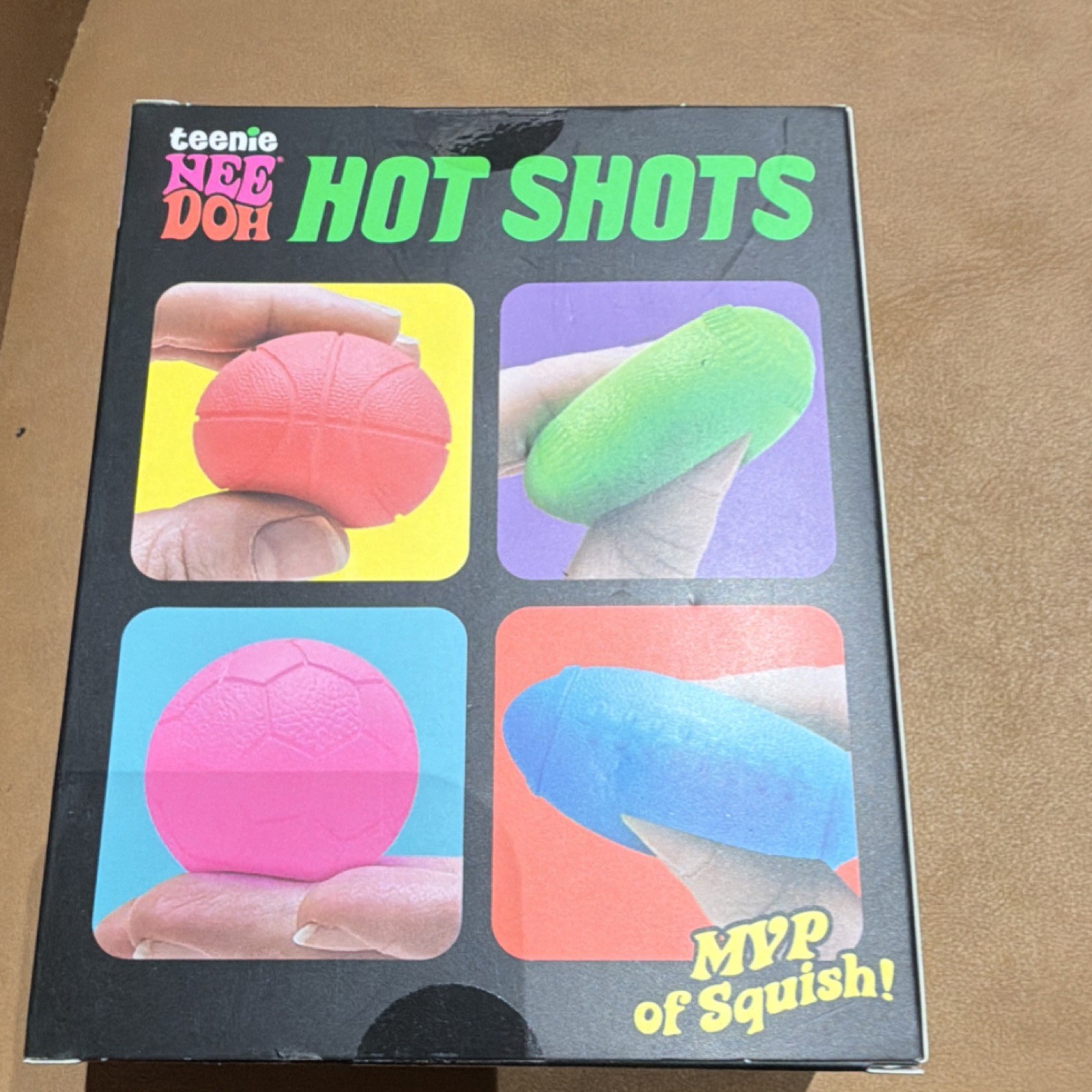 Nee Doh Lot of 7 Hot Shots Swirl Fuzz Ball Fab Four Funky Pup Donut Holes